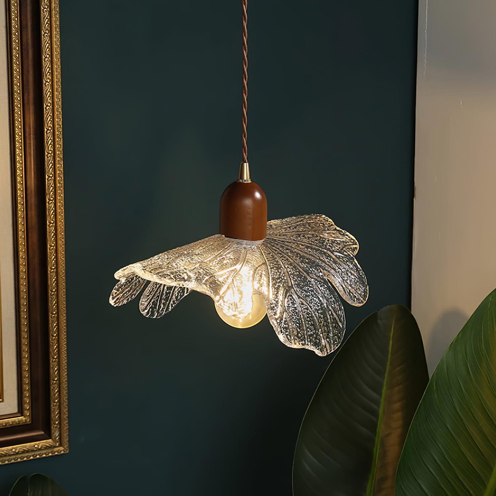 Lampe Pendante Abat-jour en Verre Tiffany Floral Charme Art Nouveau - Neutralighting