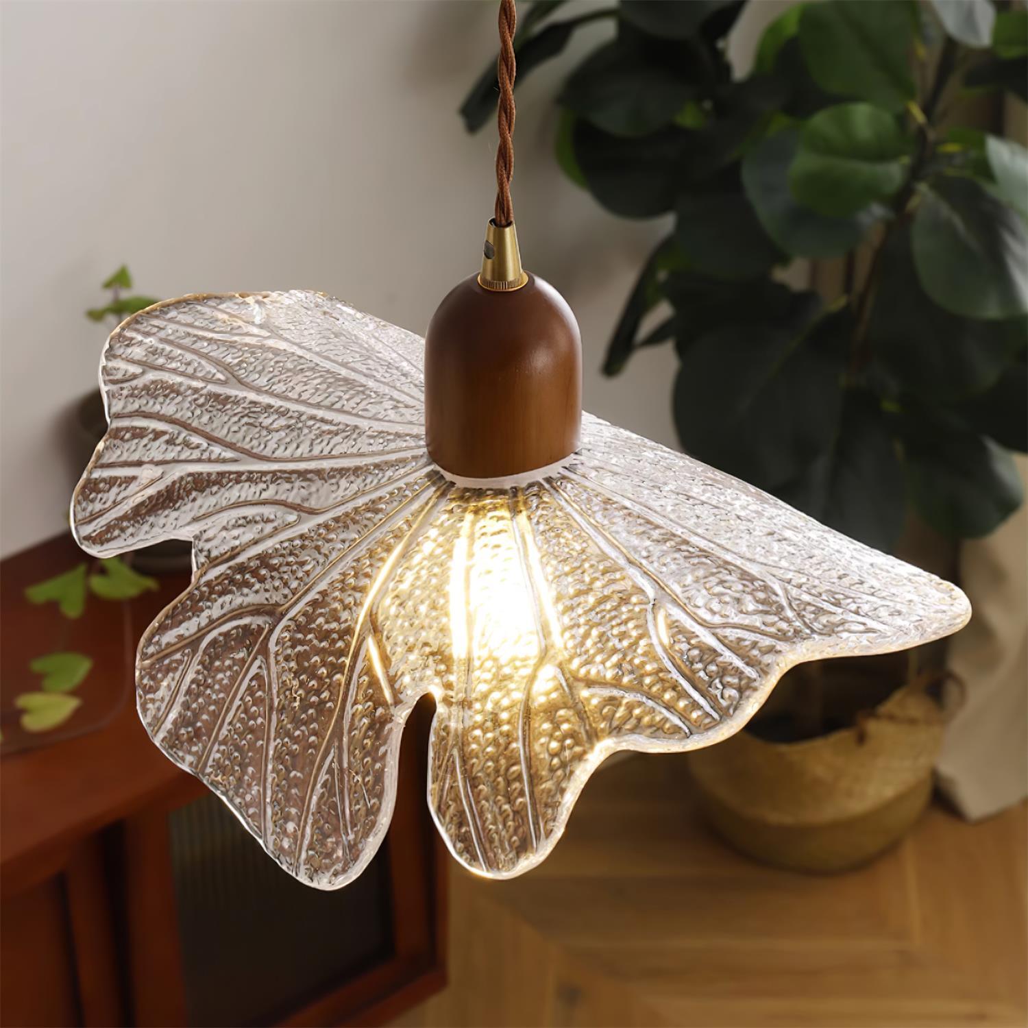 Lampe Pendante Abat-jour en Verre Tiffany Floral Charme Art Nouveau - Neutralighting