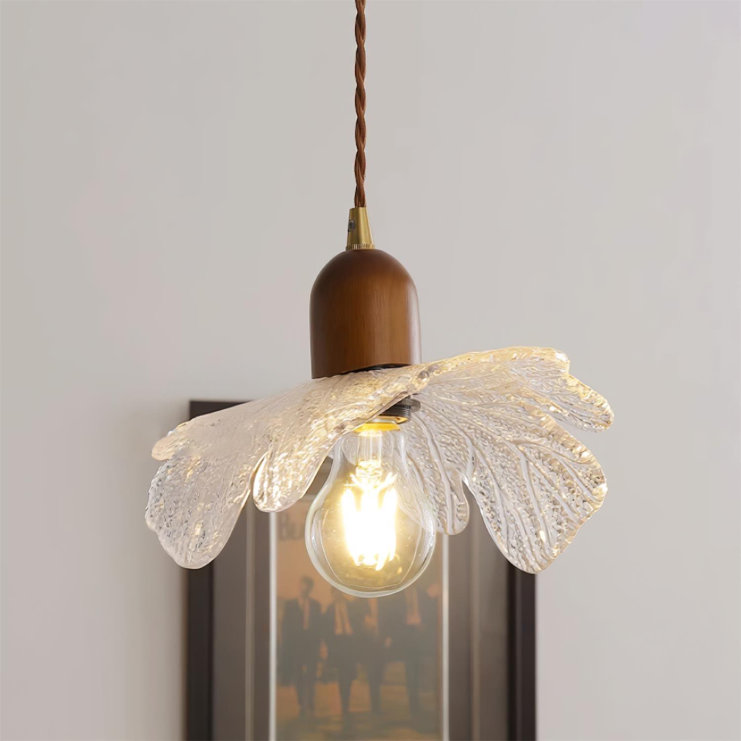 Lampe Pendante Abat-jour en Verre Tiffany Floral Charme Art Nouveau - Neutralighting