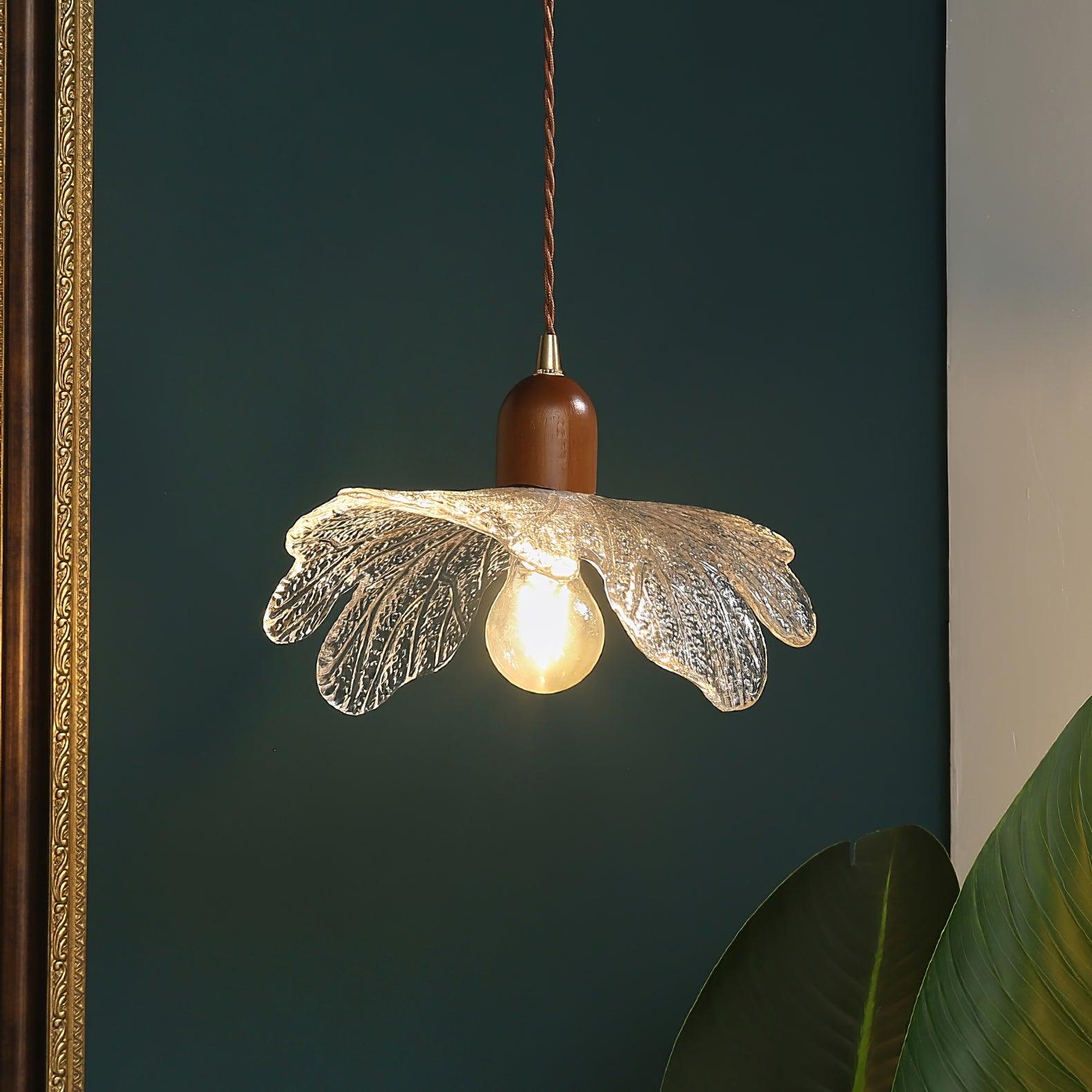 Lampe Pendante Abat-jour en Verre Tiffany Floral Charme Art Nouveau - Neutralighting