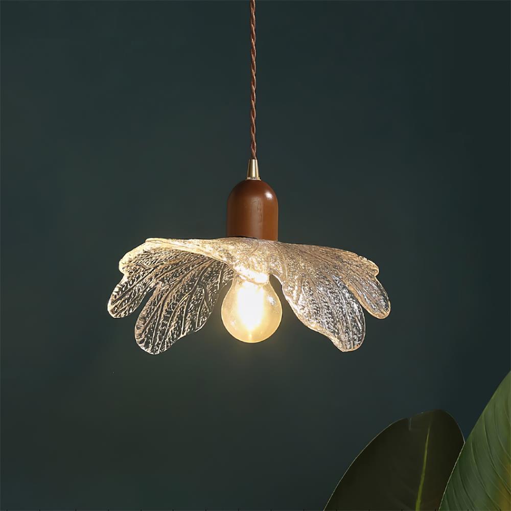Lampe Pendante Abat-jour en Verre Tiffany Floral Charme Art Nouveau - Neutralighting