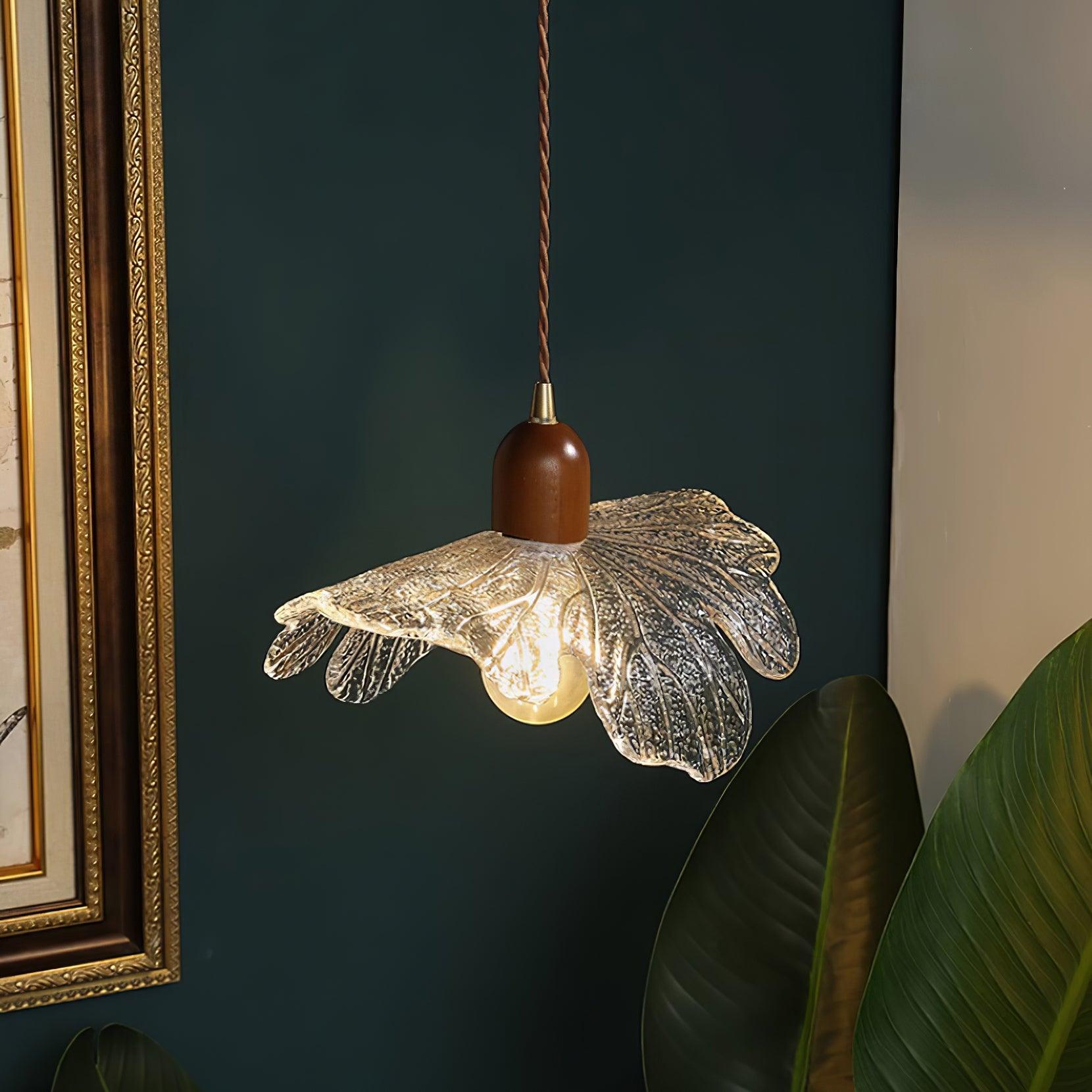 Lampe Pendante Abat-jour en Verre Tiffany Floral Charme Art Nouveau - Neutralighting