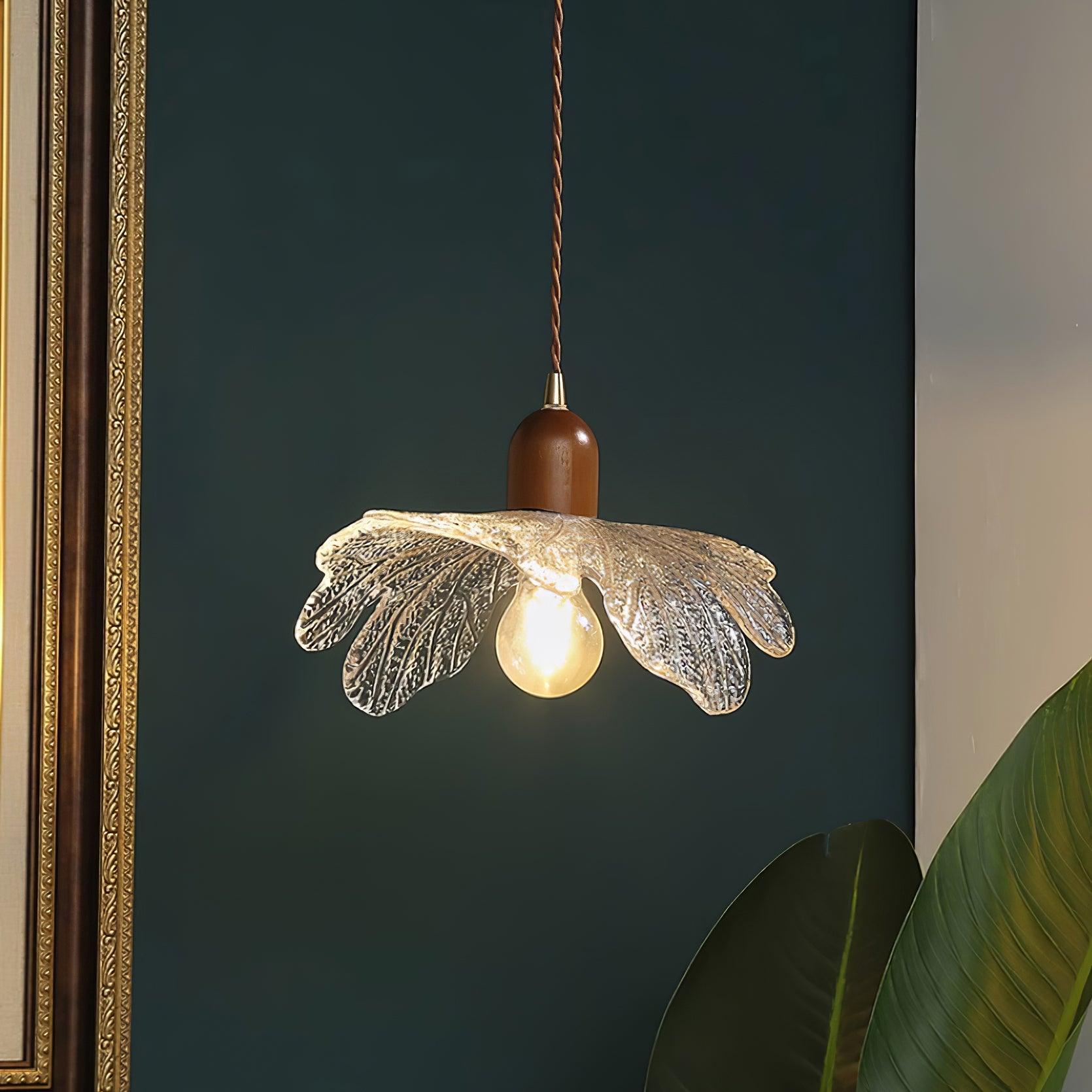 Lampe Pendante Abat-jour en Verre Tiffany Floral Charme Art Nouveau - Neutralighting