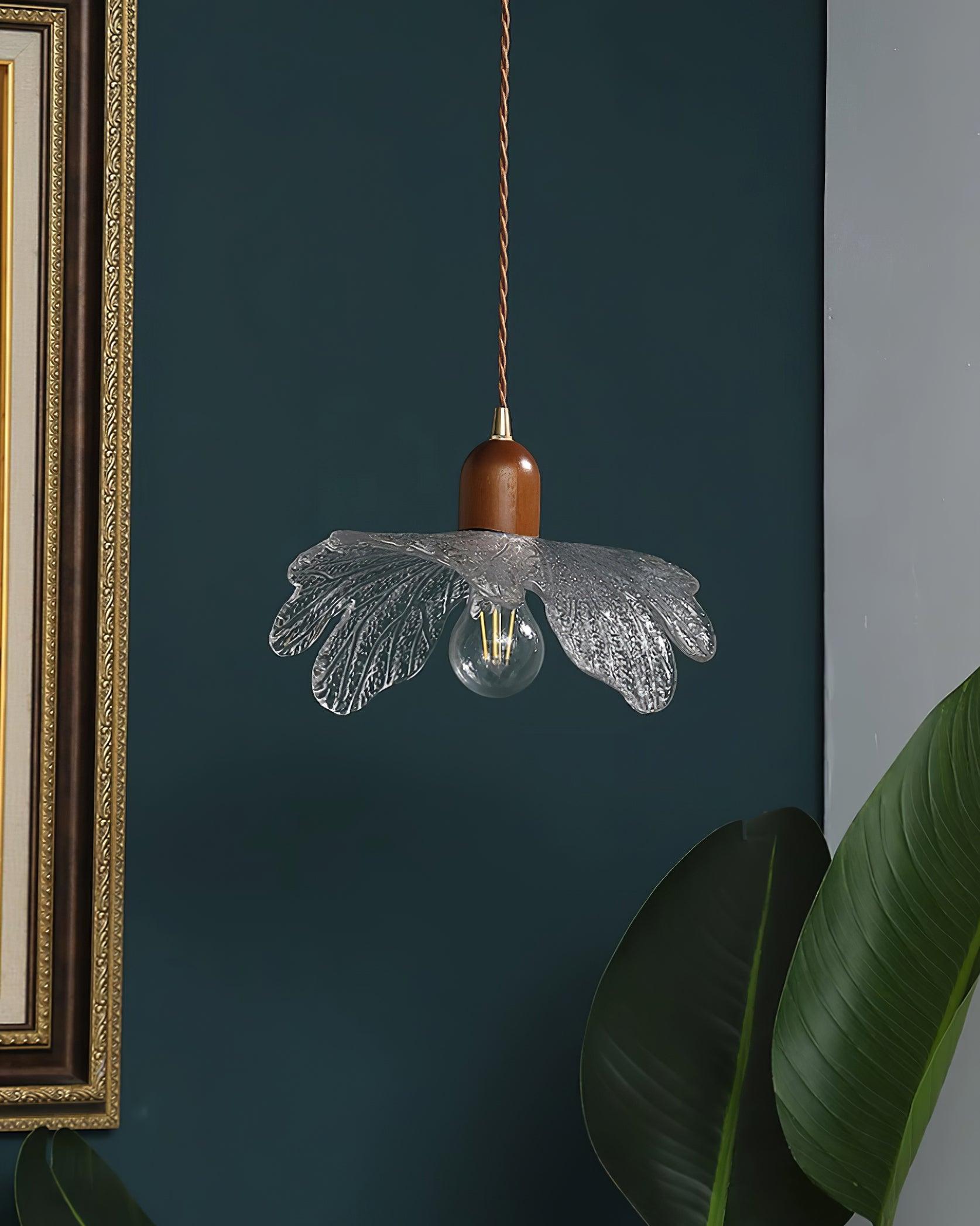 Lampe Pendante Abat-jour en Verre Tiffany Floral Charme Art Nouveau - Neutralighting