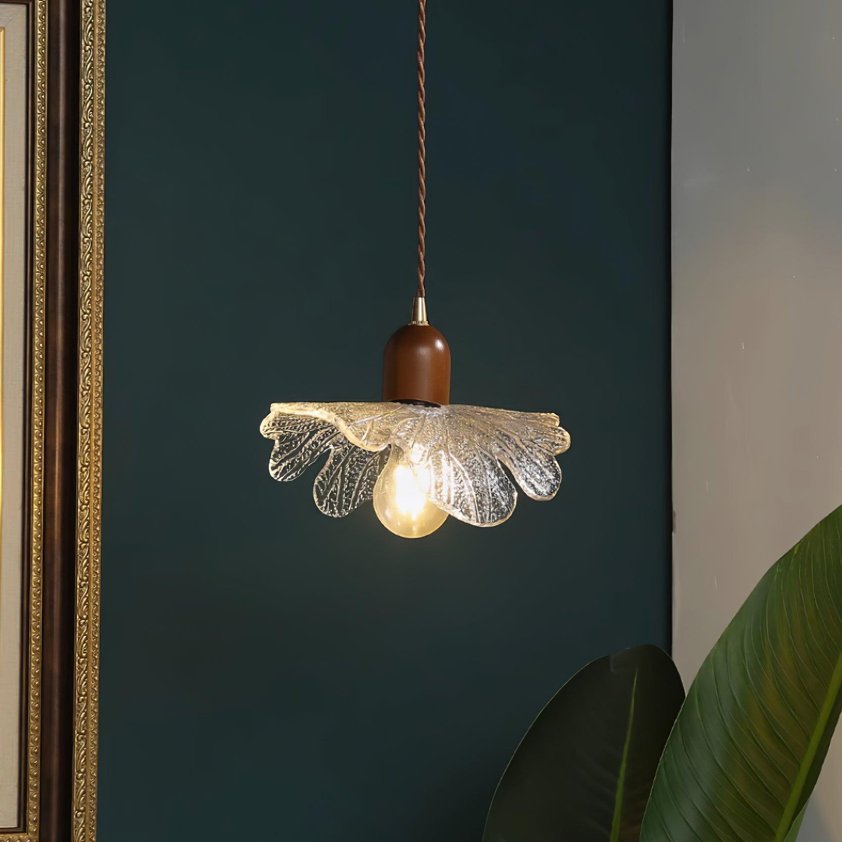 Lampe Pendante Abat-jour en Verre Tiffany Floral Charme Art Nouveau - Neutralighting