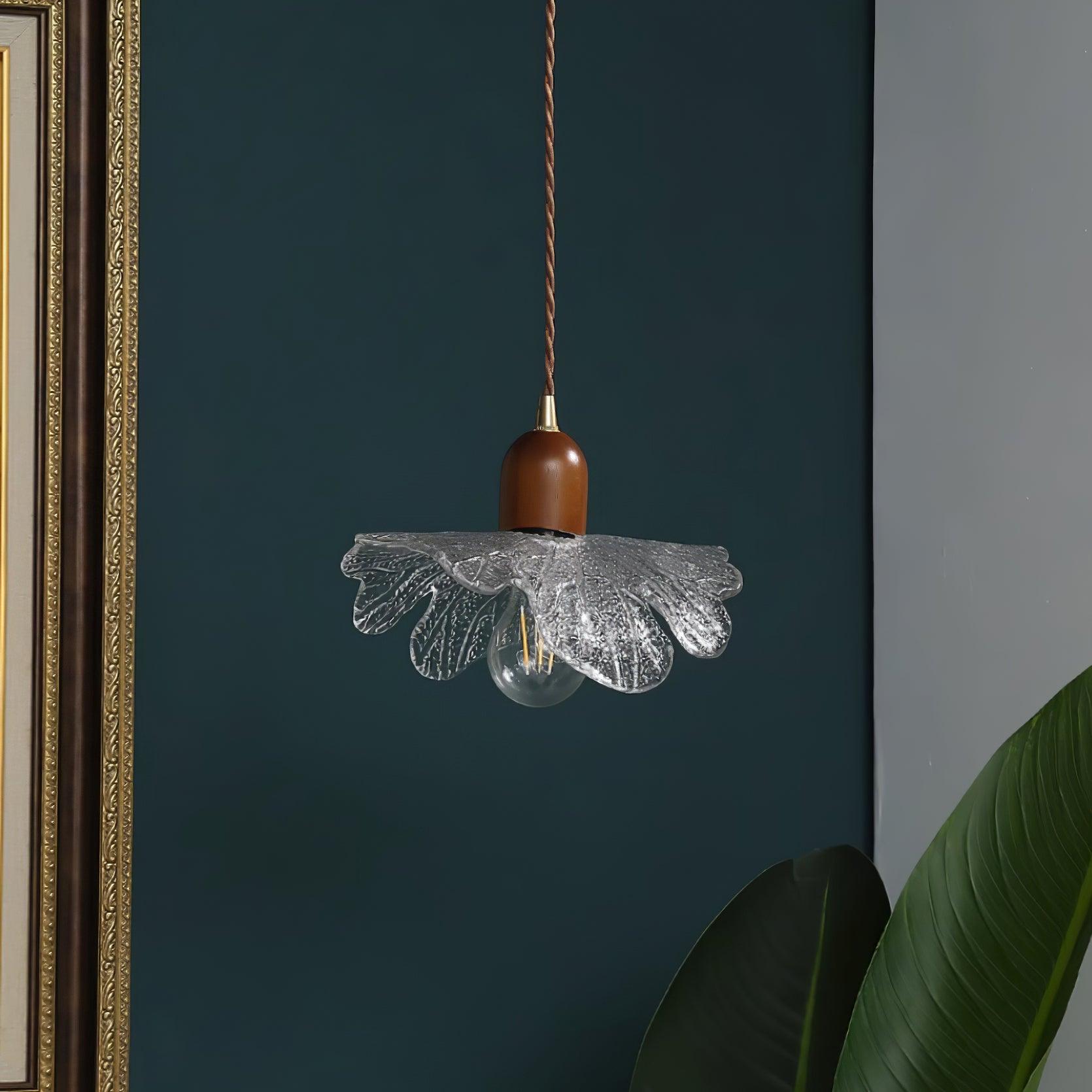 Lampe Pendante Abat-jour en Verre Tiffany Floral Charme Art Nouveau - Neutralighting