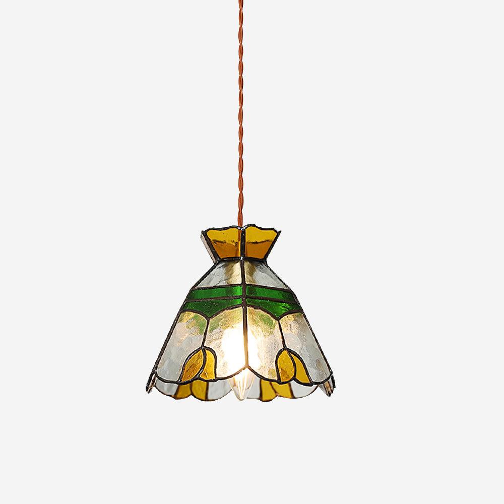 Eldine Lampe Suspension en Verre Vitrail - Neutralighting