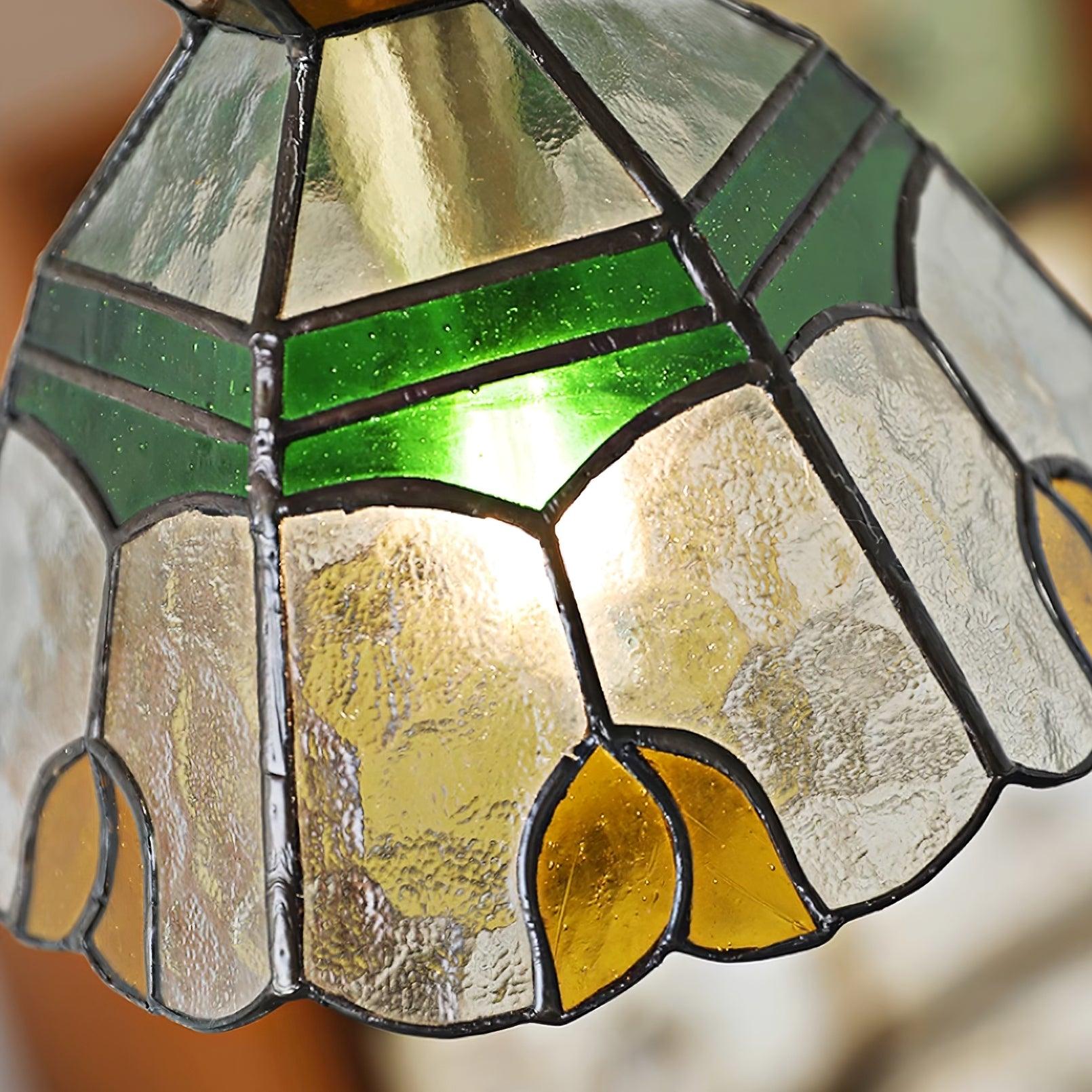 Eldine Lampe Suspension en Verre Vitrail - Neutralighting