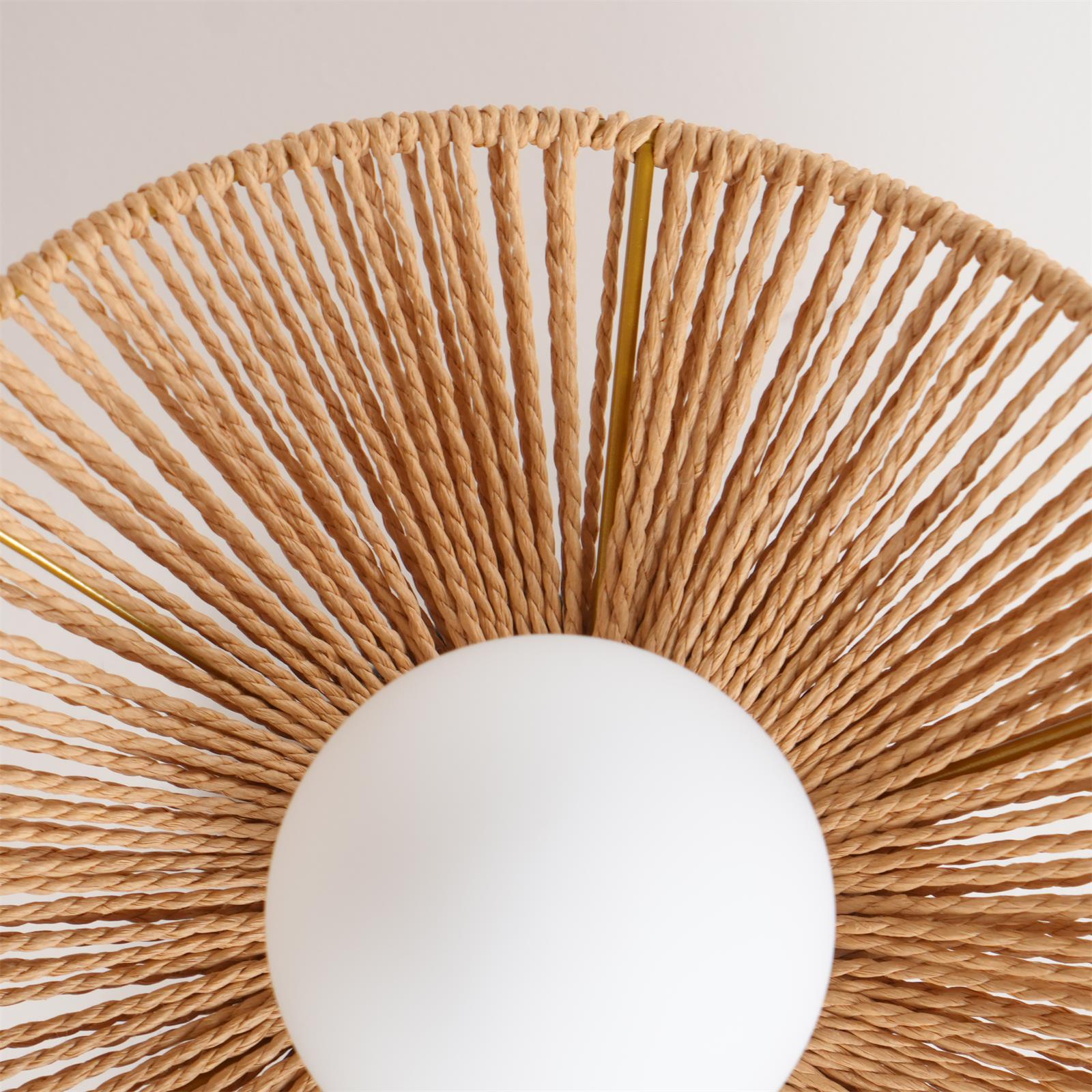Fynora Lustra Plafonnier Semi-Encastré Tissé Élégant - Neutralighting