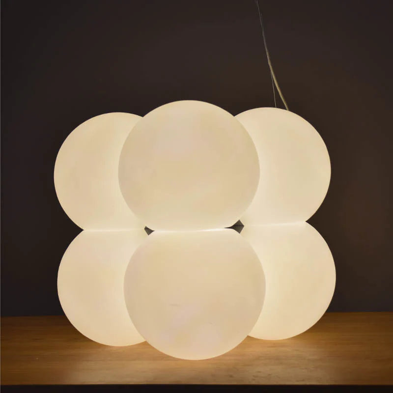 Valentina Minimaliste Sphère Suspension Blanc Métal/Acrylique Salle À Manger - Neutralighting