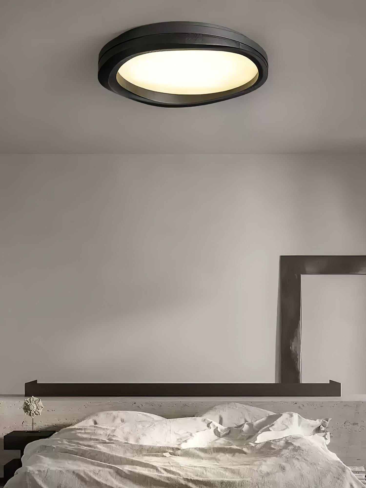 Artalis Walnut Wood Flush Mount - Blowlighting