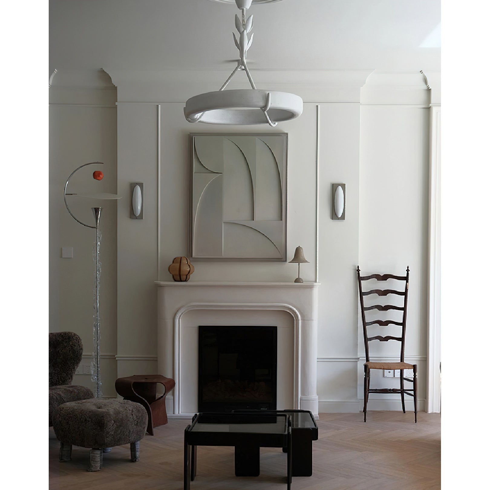 Zevinora Modern Minimalist Plaster Plastic Chandelier - Lamp Copper