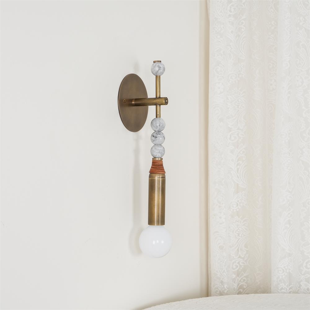 Icarira Modern Minimalist Marble Wall Lamp - Lamp Copper