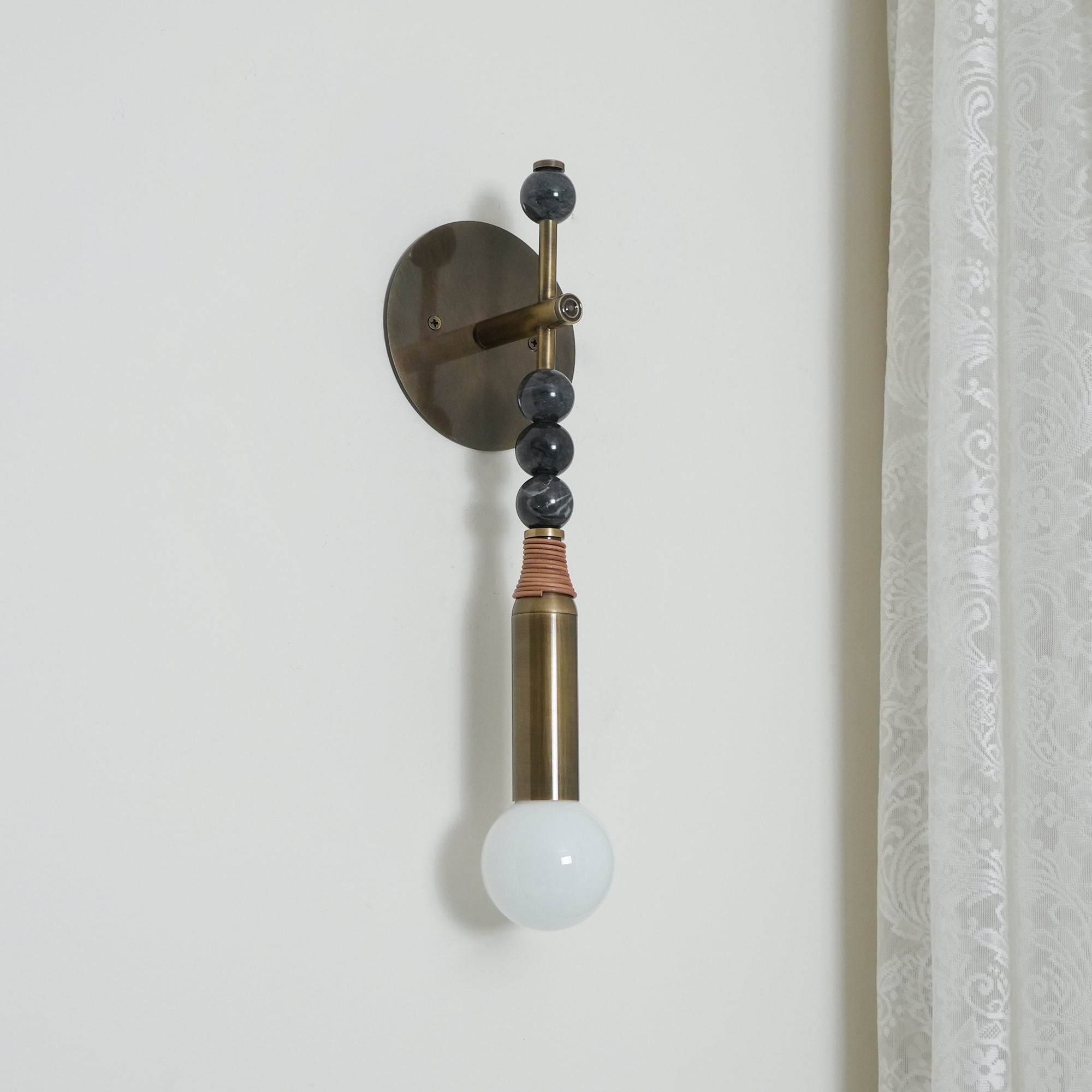 Icarira Modern Minimalist Marble Wall Lamp - Lamp Copper