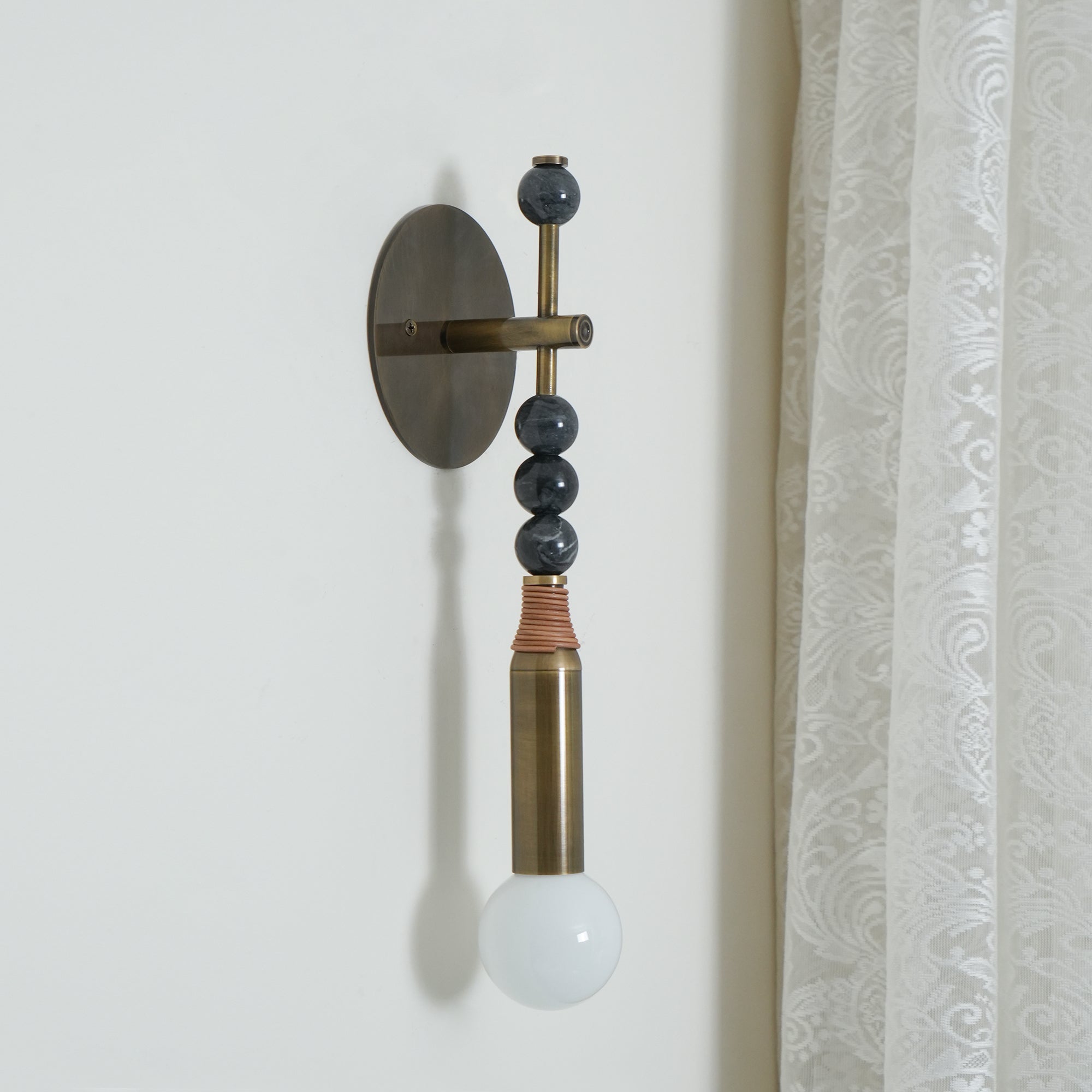 Icarira Modern Minimalist Marble Wall Lamp - Lamp Copper