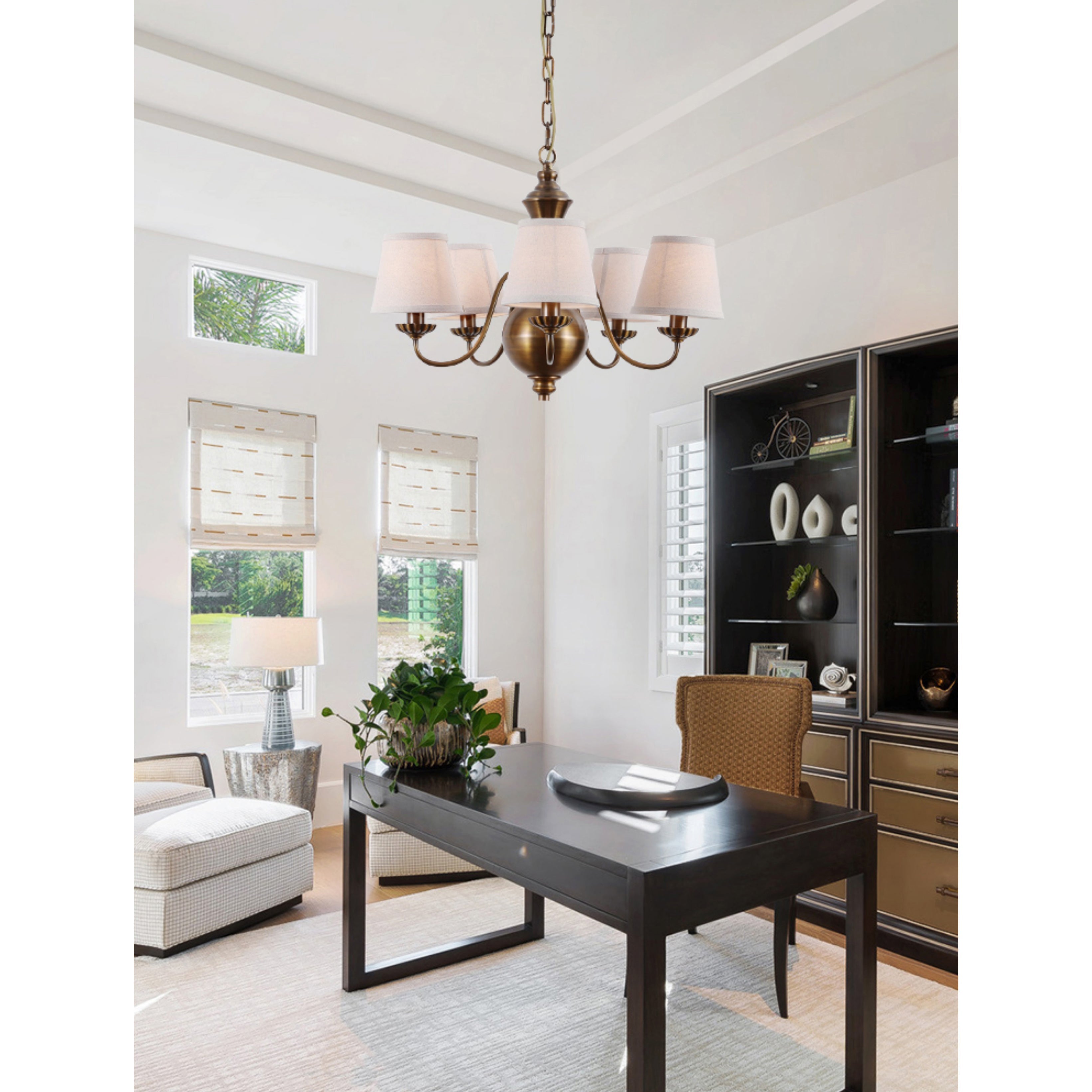 Tofty Postmodern Luxury Fabric Chandelier - Lamp Copper