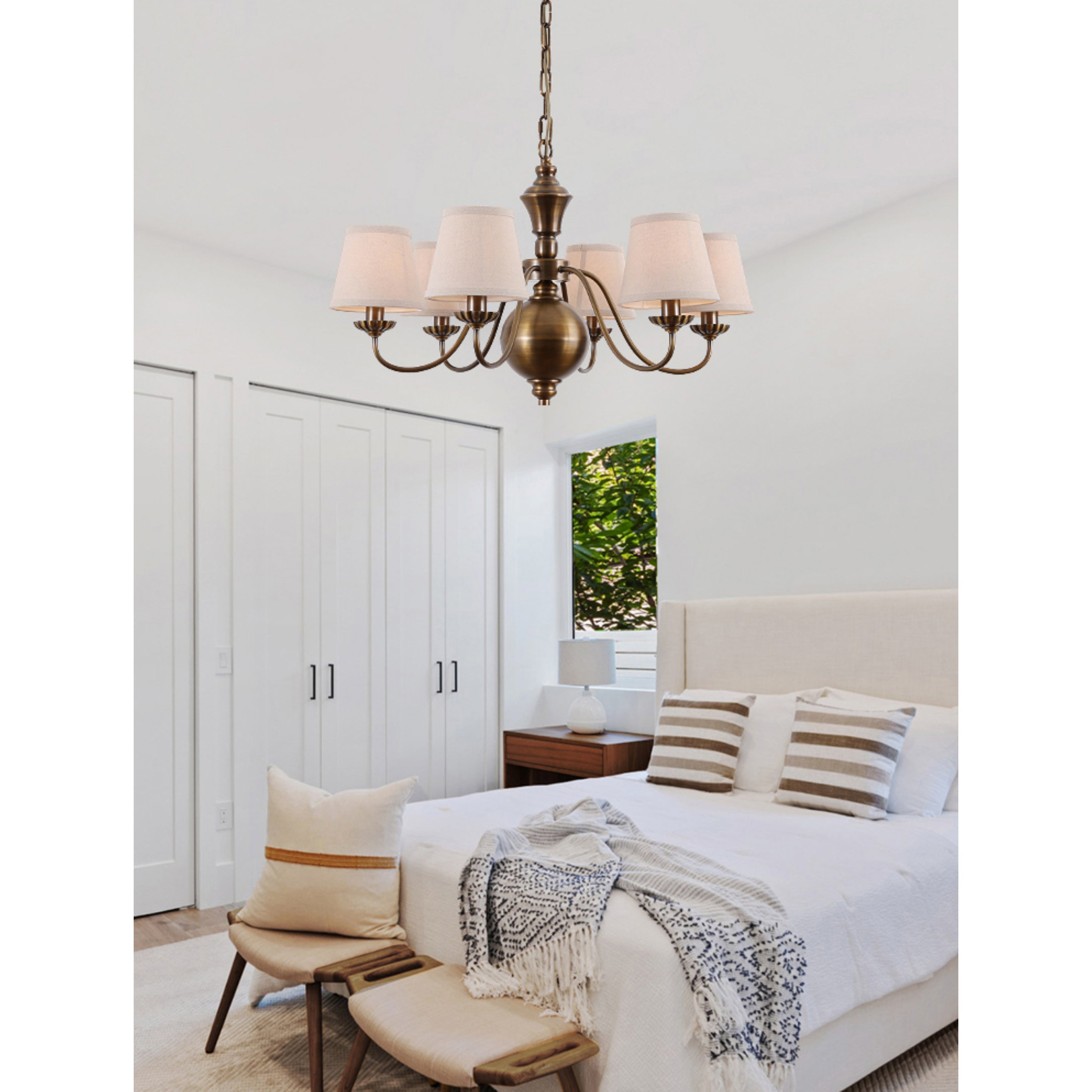 Tofty Postmodern Luxury Fabric Chandelier - Lamp Copper