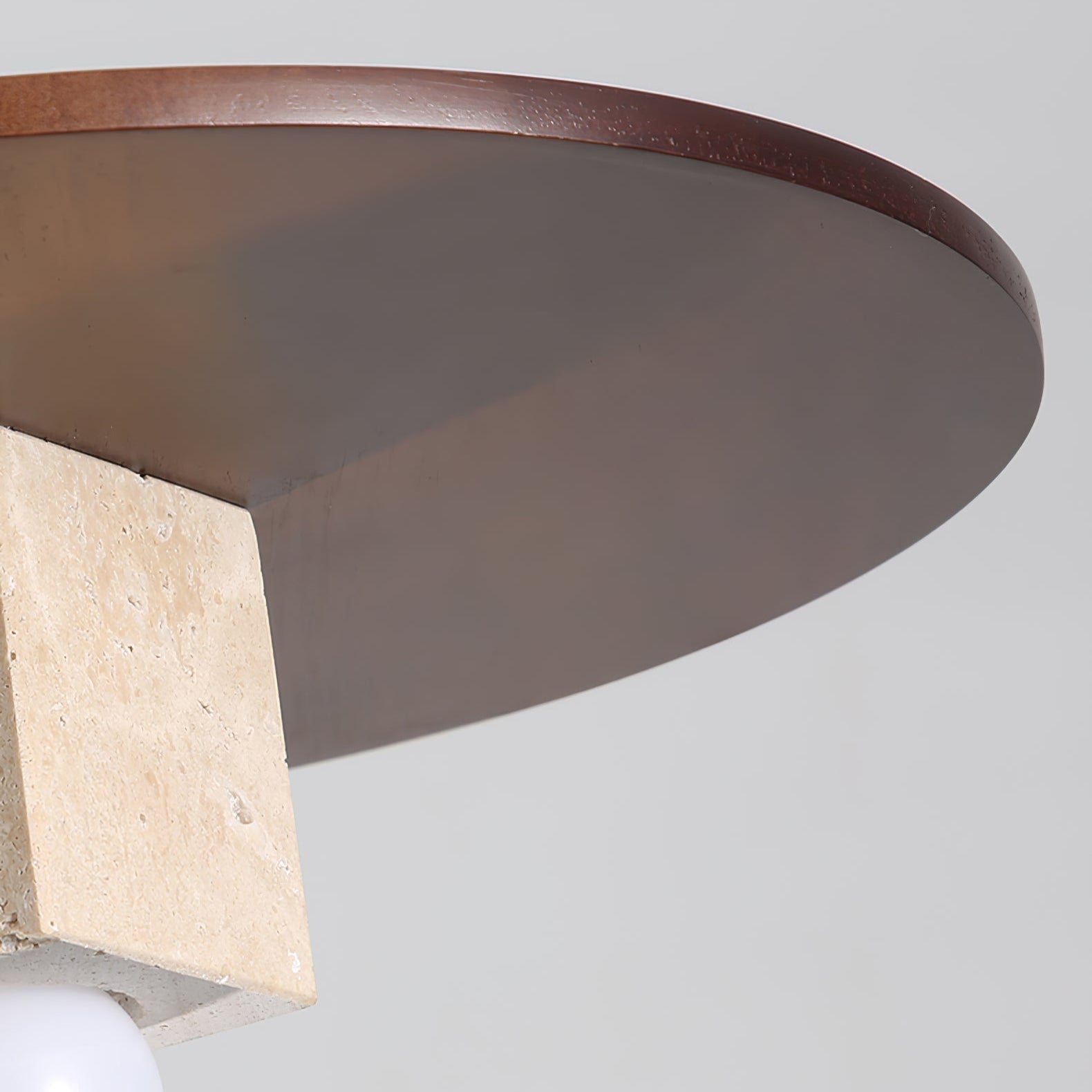 Ucariel Géométrique Travertin Pendentif Lumière - Neutralighting