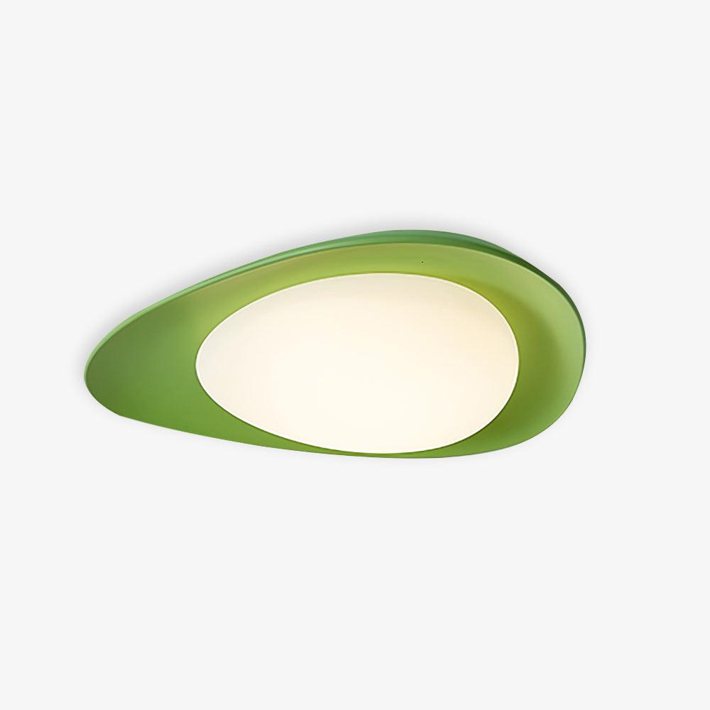 Blex Plafonnier Vert & Beige en Forme de Galet - Neutralighting