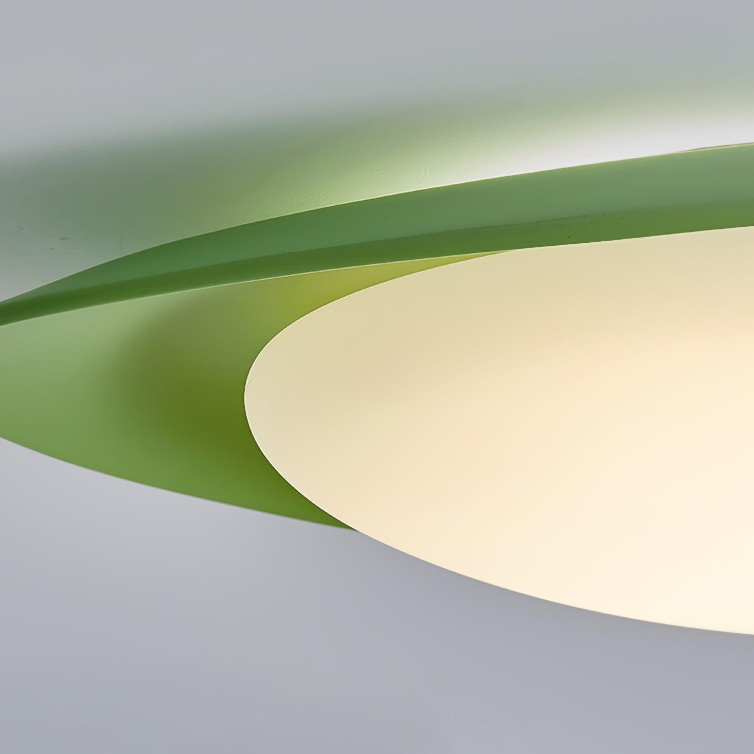 Blex Plafonnier Vert & Beige en Forme de Galet - Neutralighting