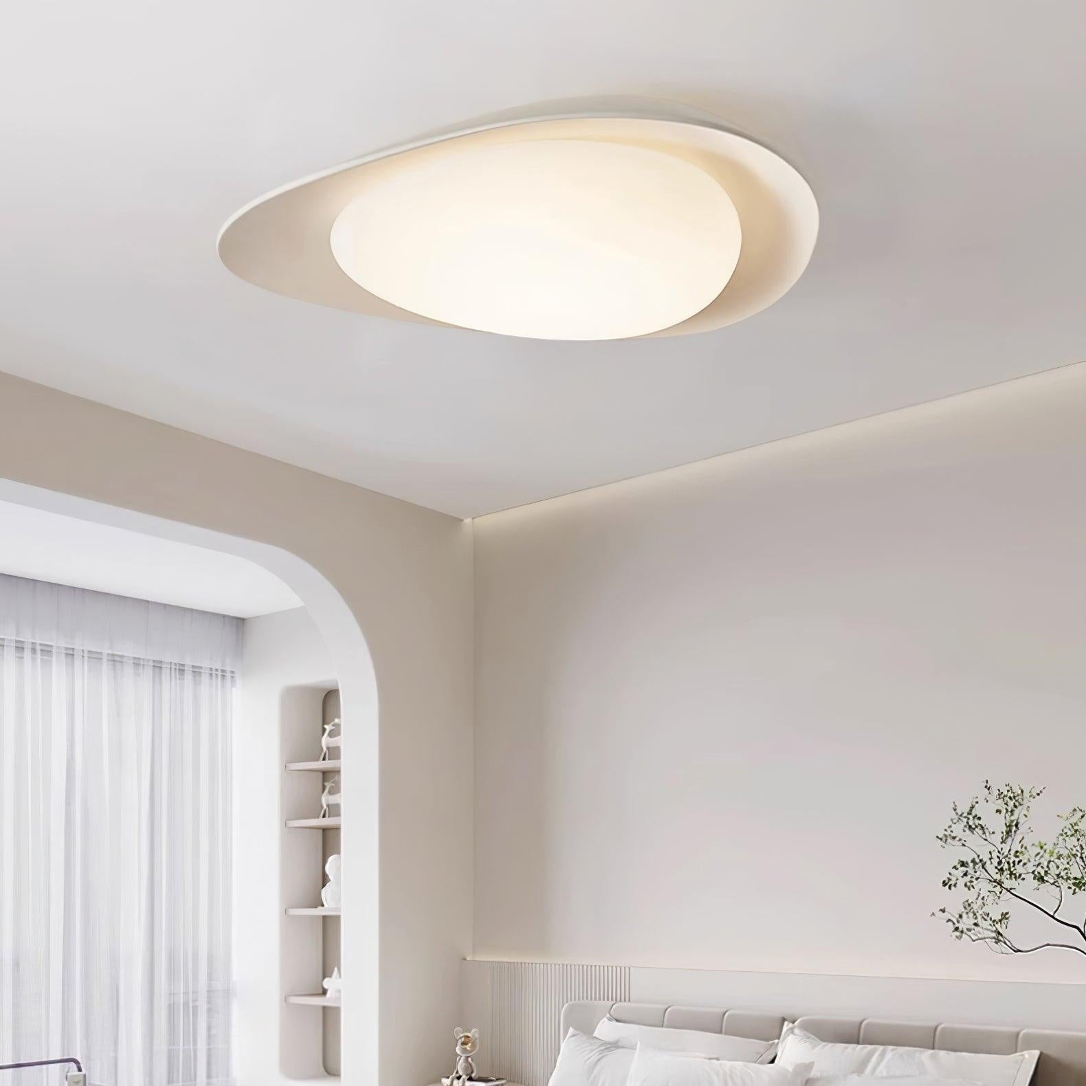 Blex Plafonnier Vert & Beige en Forme de Galet - Neutralighting