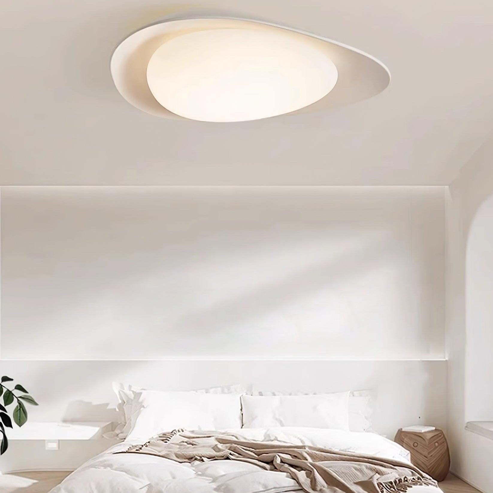 Blex Plafonnier Vert & Beige en Forme de Galet - Neutralighting