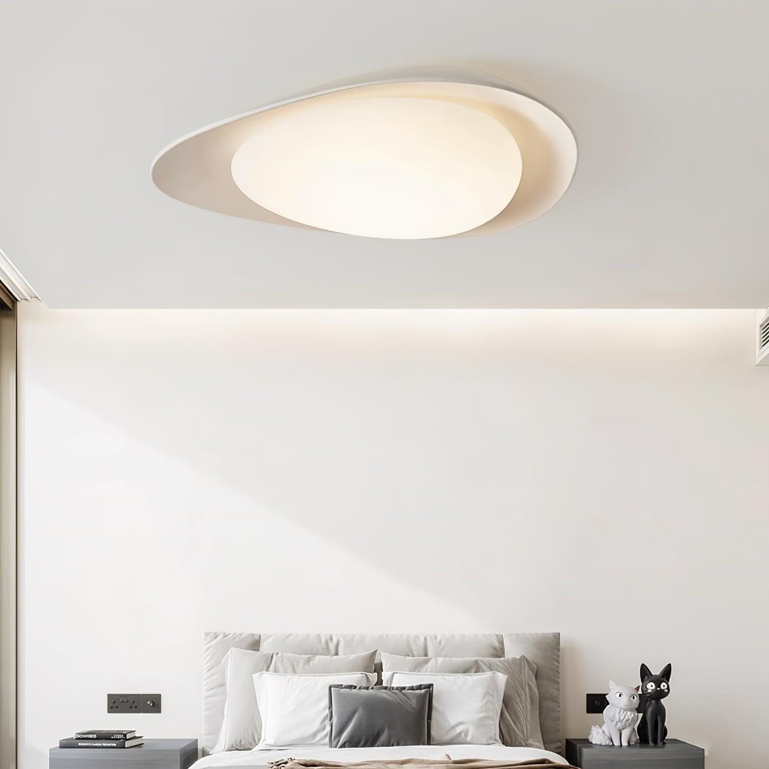 Blex Plafonnier Vert & Beige en Forme de Galet - Neutralighting