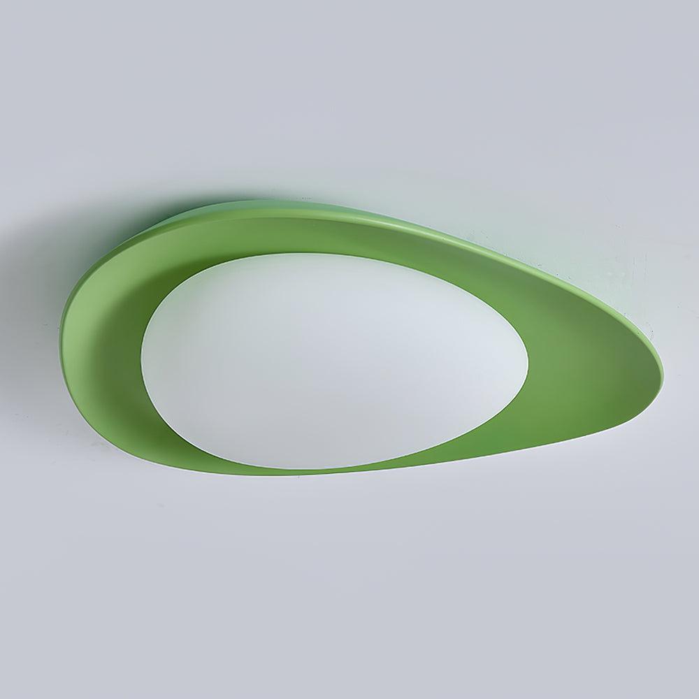 Blex Plafonnier Vert & Beige en Forme de Galet - Neutralighting