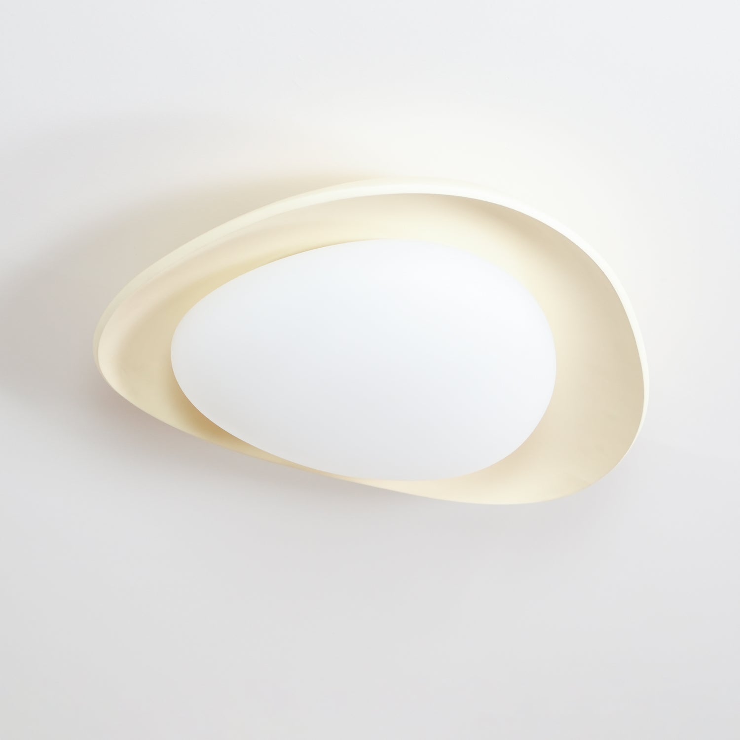 Blex Plafonnier Vert & Beige en Forme de Galet - Neutralighting