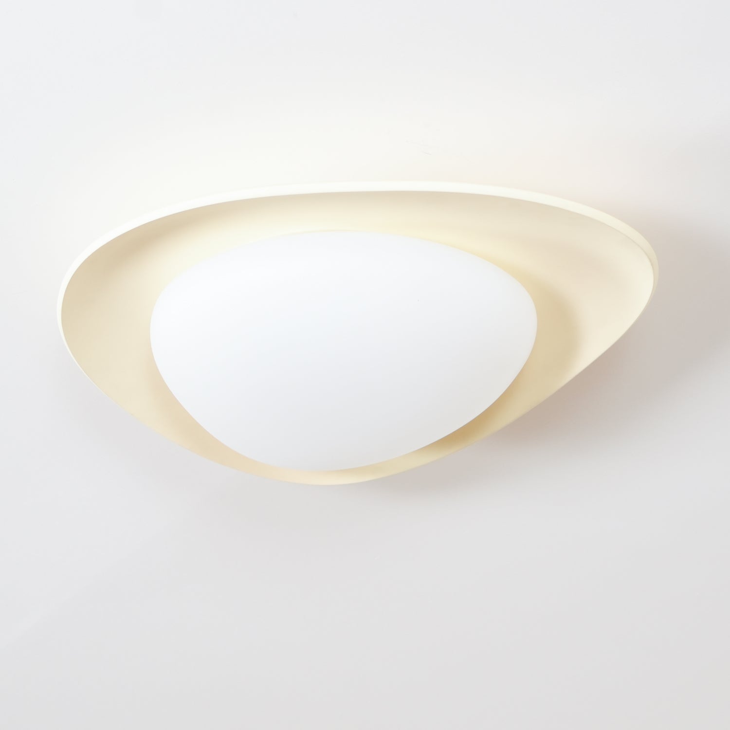 Blex Plafonnier Vert & Beige en Forme de Galet - Neutralighting