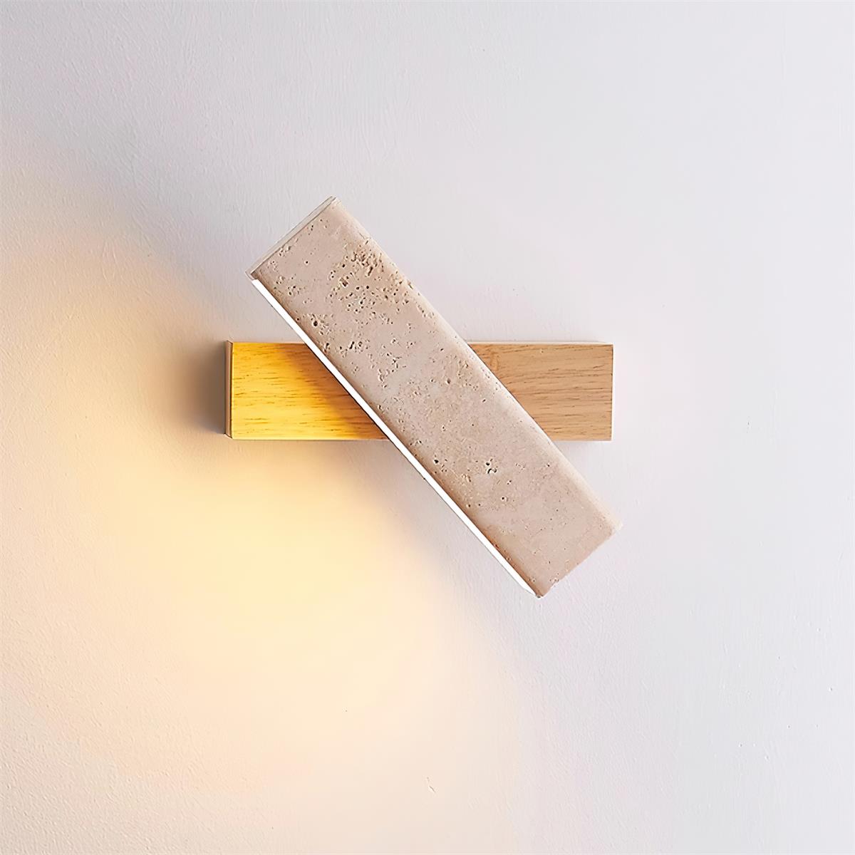 Orbit Applique Murale Rotative Travertin - Neutralighting