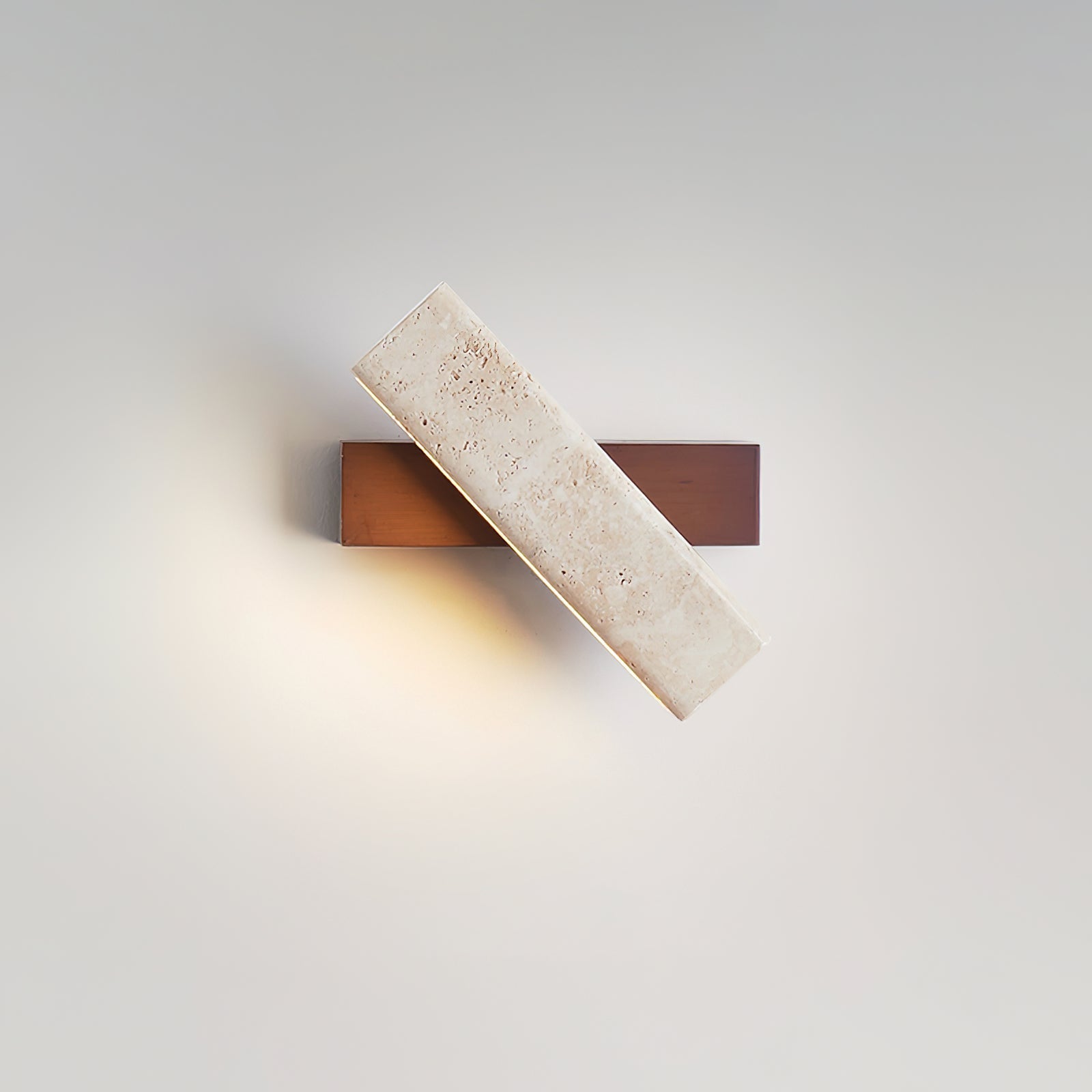 Orbit Applique Murale Rotative Travertin - Neutralighting