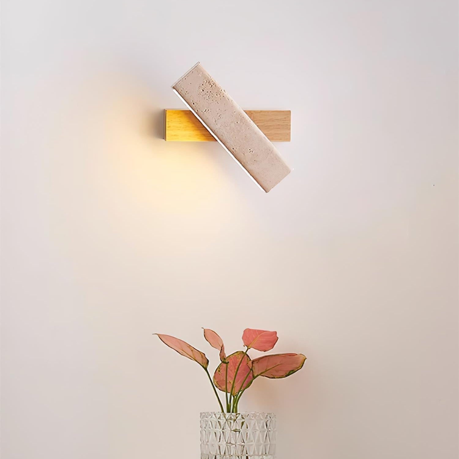 Orbit Applique Murale Rotative Travertin - Neutralighting