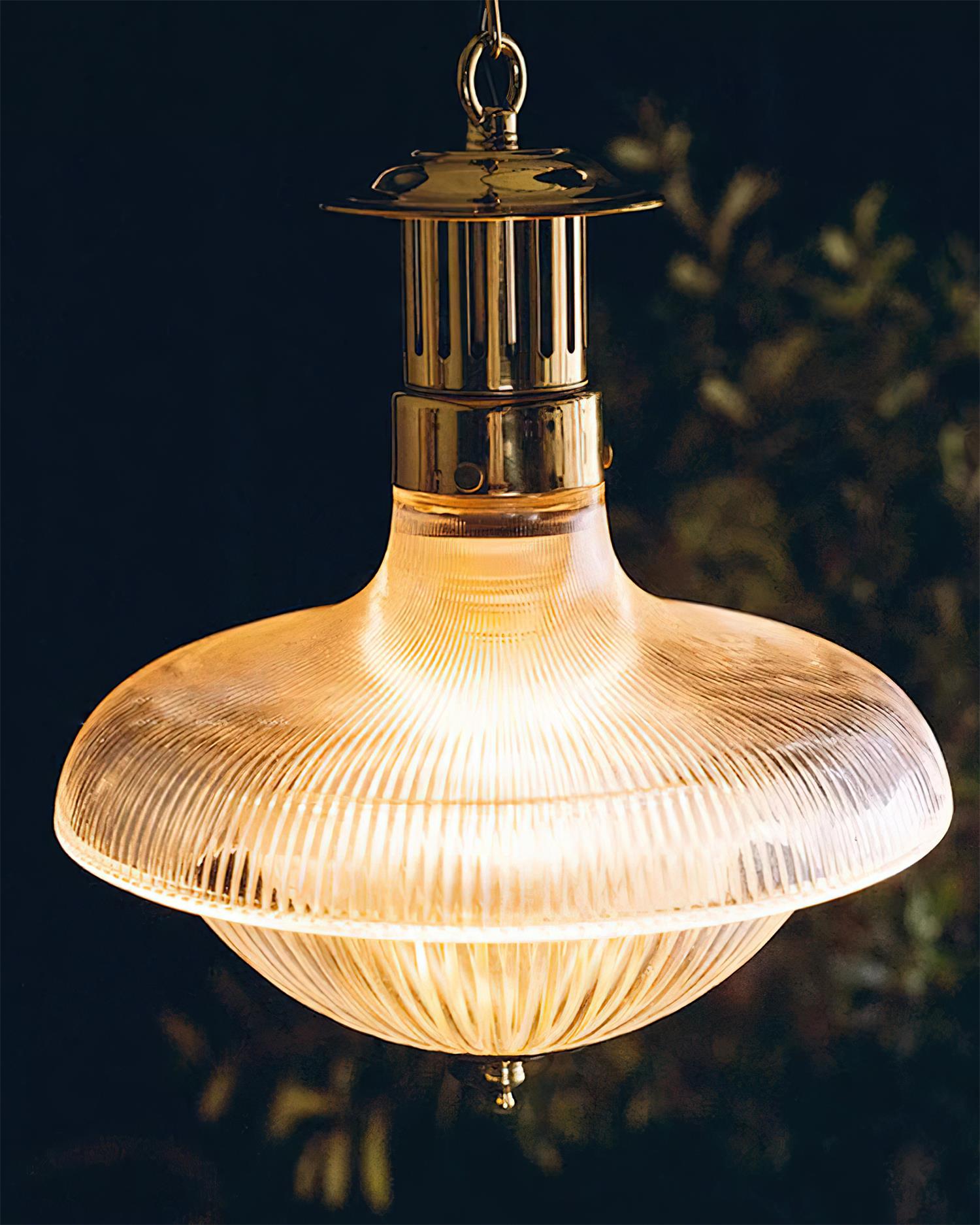 Orvel Clear Ribbed Glass Pendant Lamp - Neutralighting