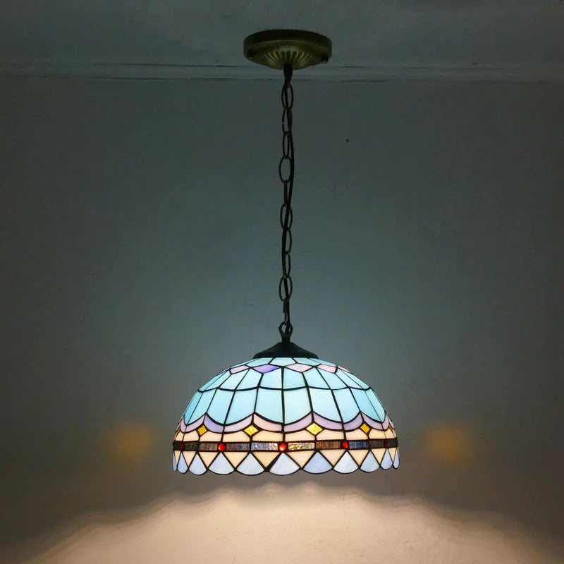Tiffany Rétro LED Suspension Métal Verre Salle À Manger/Salon - Neutralighting