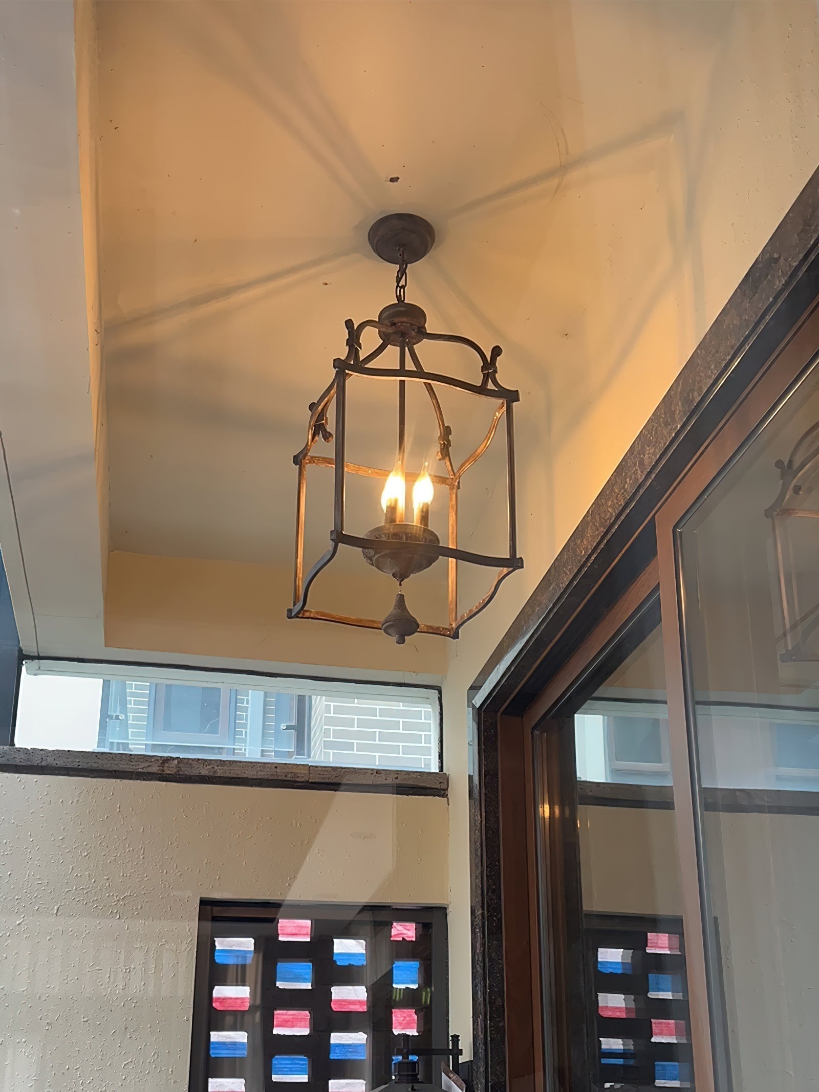 Alirora Traditional Birdcage Hand-carved wooden Chandelier - Lamp Copper