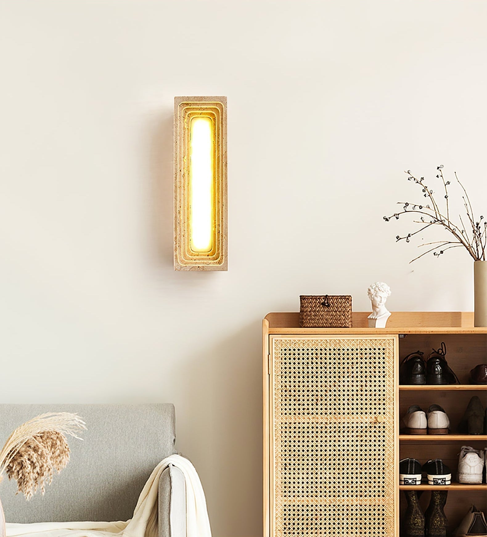 Atheila Travertine Wall Light - Letslighting