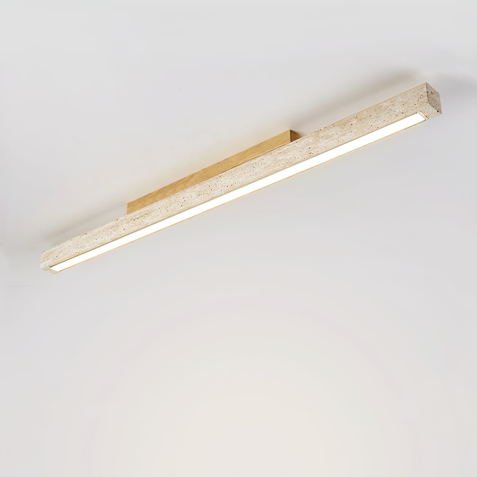 Orvenarae Lumière Linéaire en Travertin Minimaliste - Neutralighting