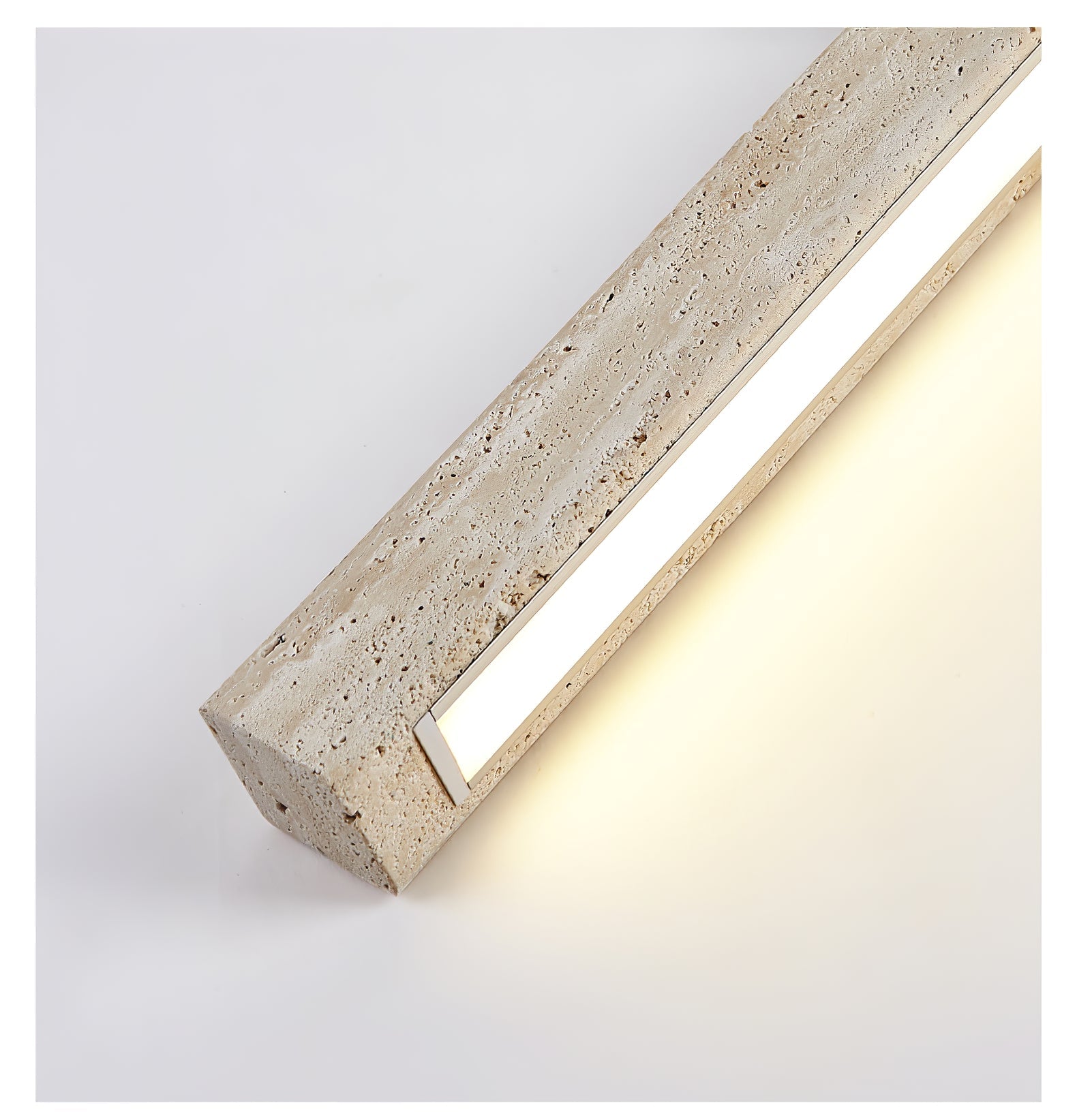 Orvenarae Lumière Linéaire en Travertin Minimaliste - Neutralighting