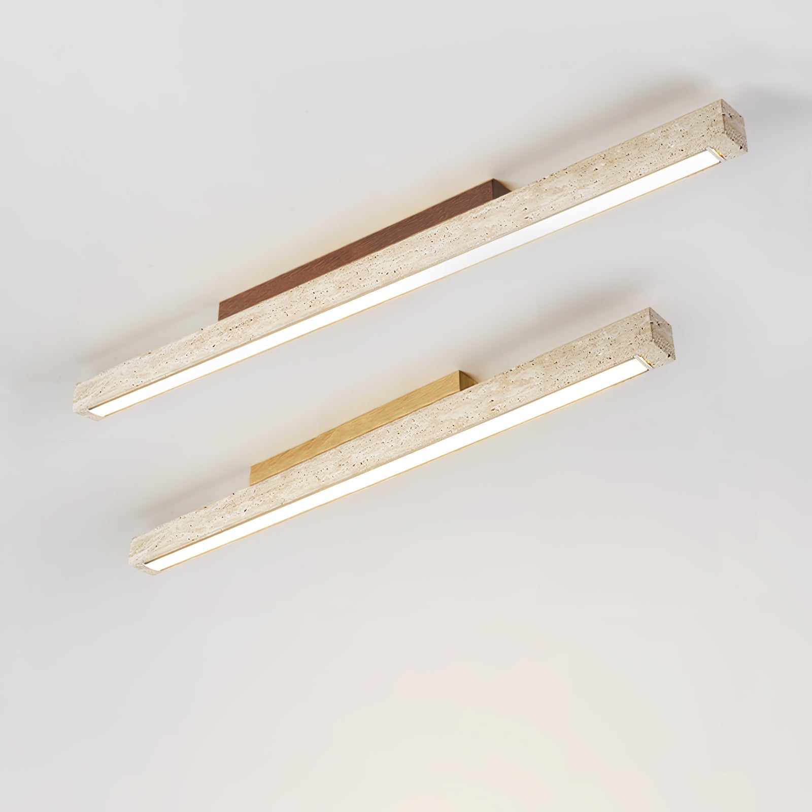 Orvenarae Lumière Linéaire en Travertin Minimaliste - Neutralighting