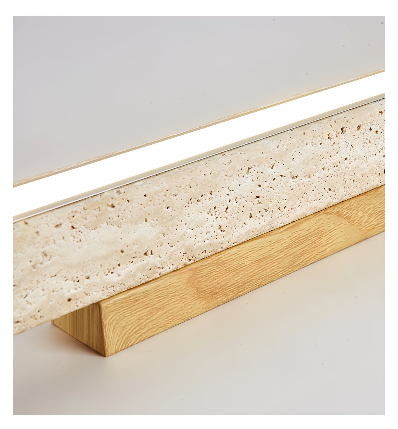 Orvenarae Lumière Linéaire en Travertin Minimaliste - Neutralighting