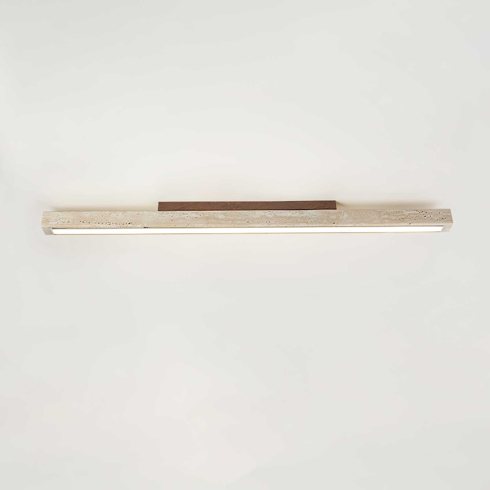 Orvenarae Lumière Linéaire en Travertin Minimaliste - Neutralighting