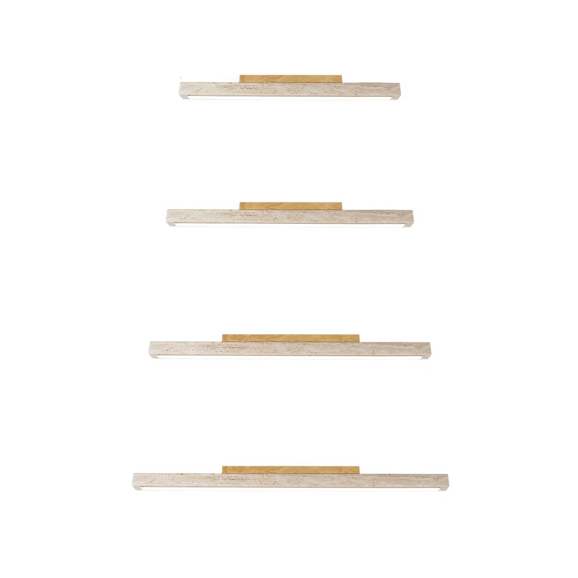 Orvenarae Lumière Linéaire en Travertin Minimaliste - Neutralighting