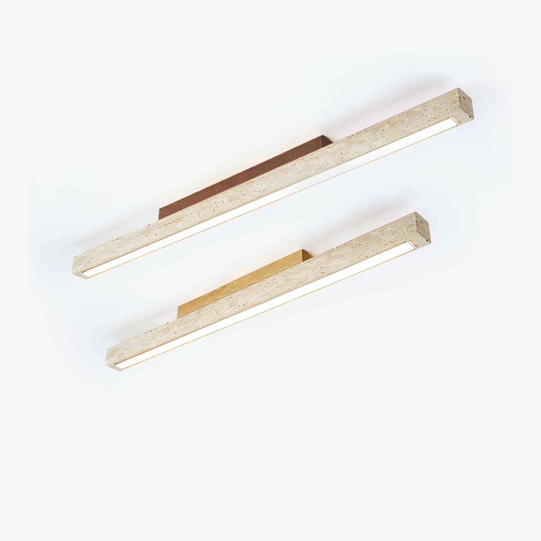 Orvenarae Lumière Linéaire en Travertin Minimaliste - Neutralighting