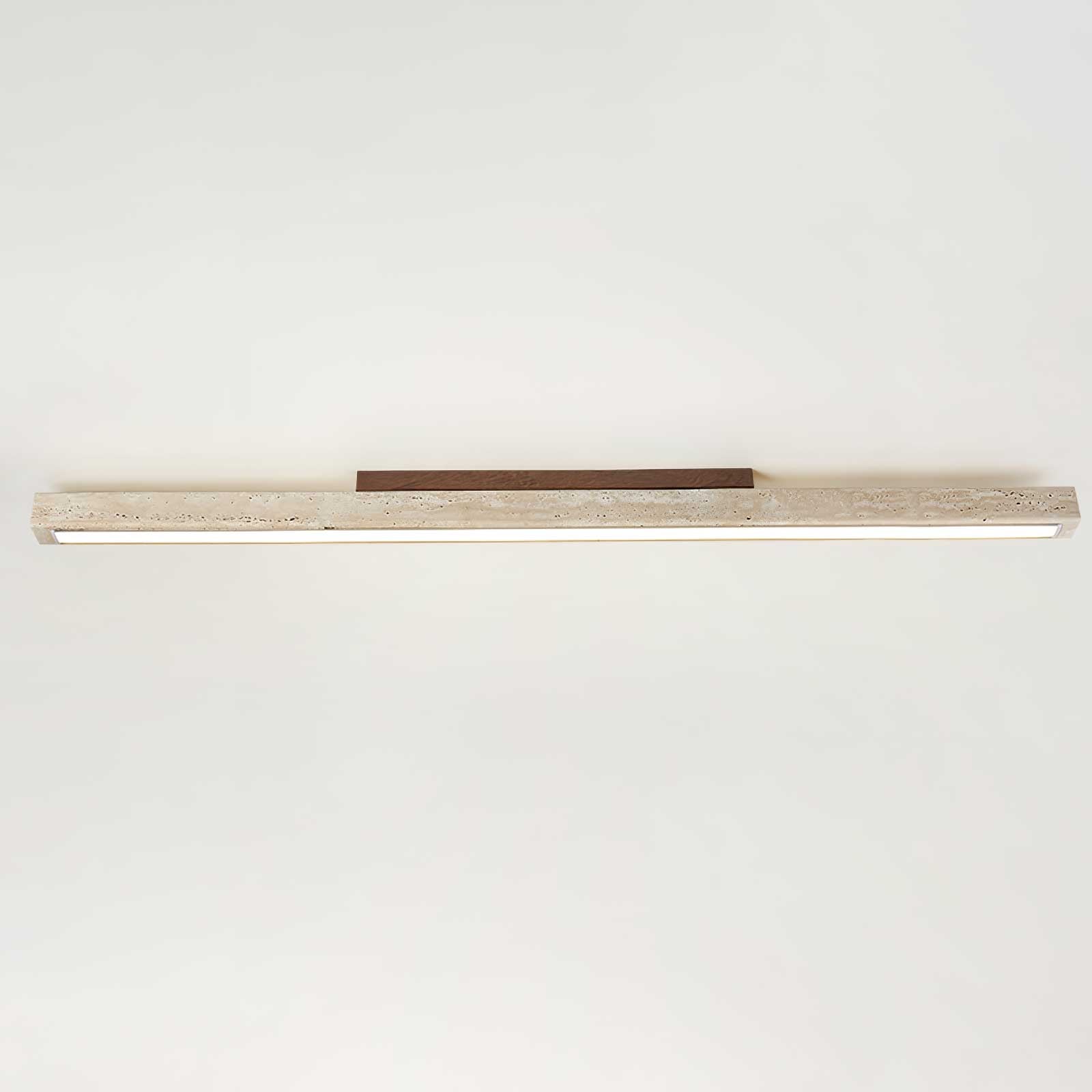 Orvenarae Lumière Linéaire en Travertin Minimaliste - Neutralighting