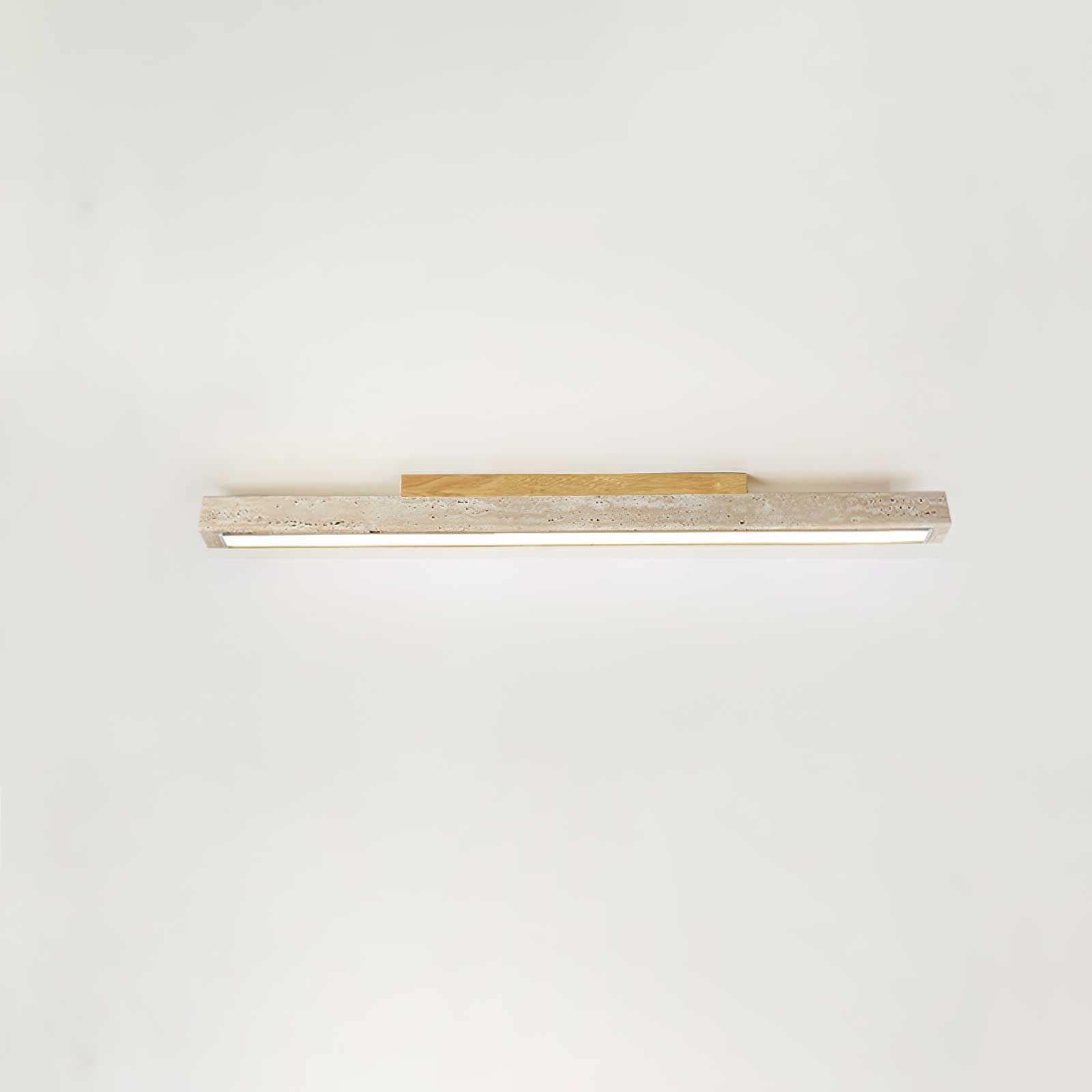 Orvenarae Lumière Linéaire en Travertin Minimaliste - Neutralighting