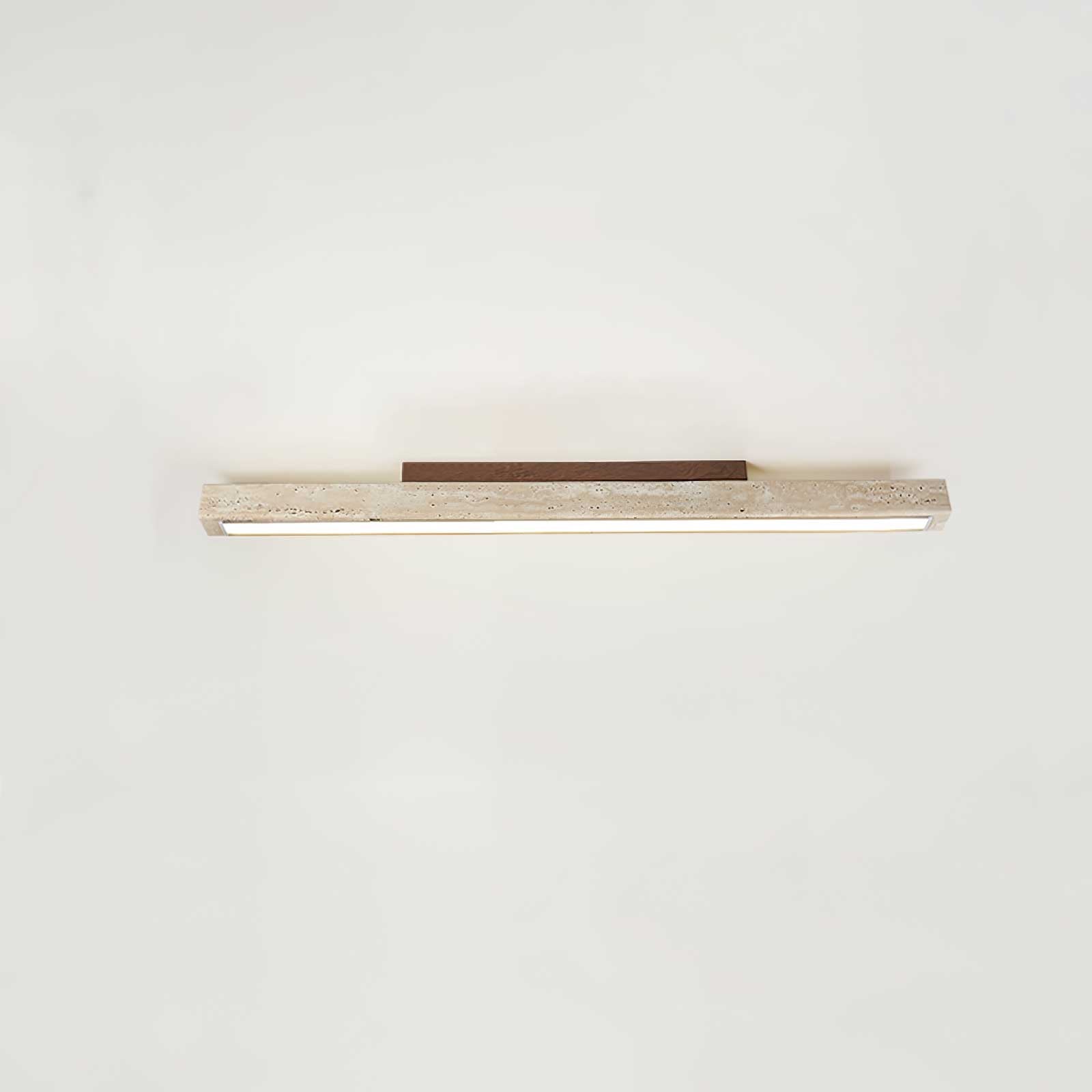 Orvenarae Lumière Linéaire en Travertin Minimaliste - Neutralighting