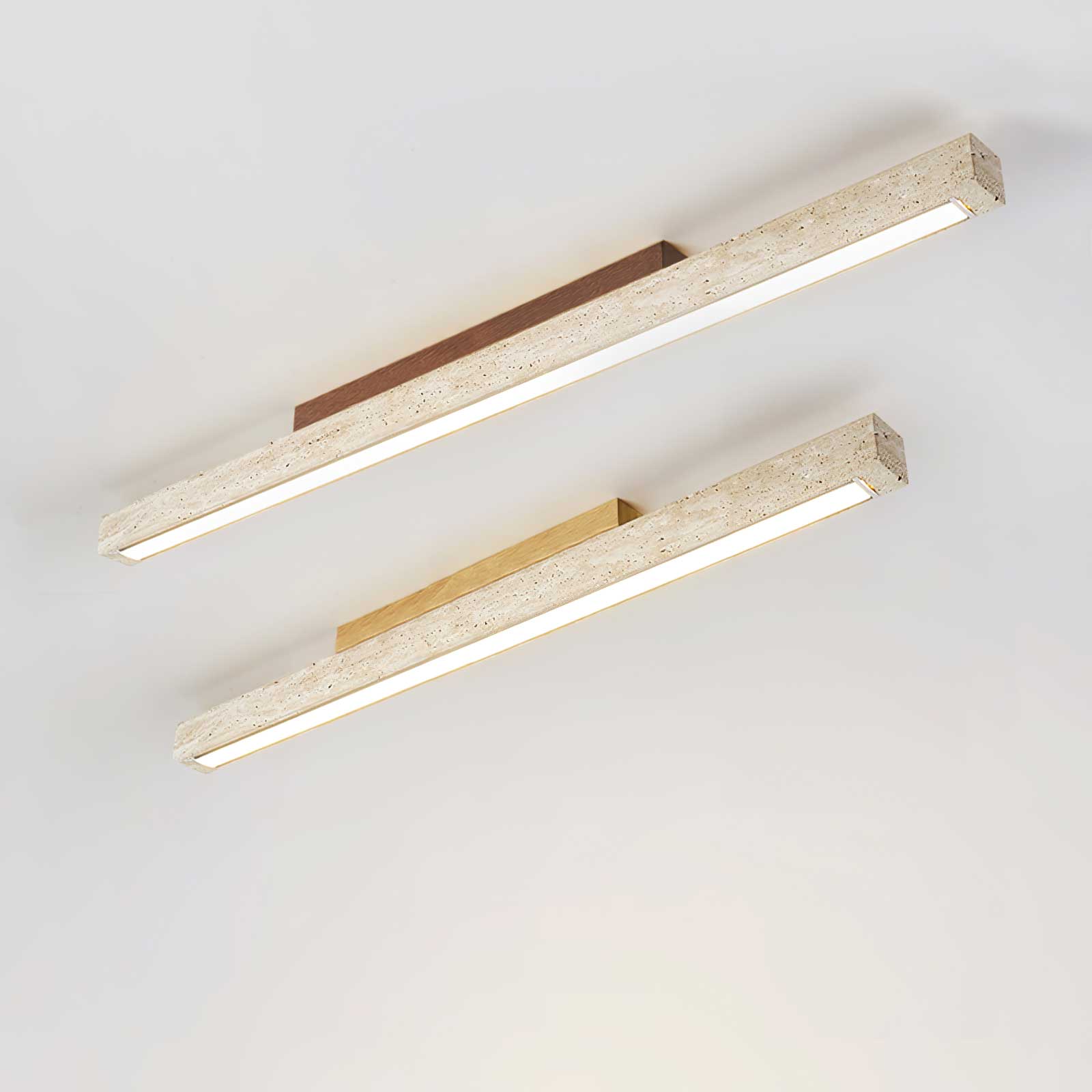 Orvenarae Lumière Linéaire en Travertin Minimaliste - Neutralighting
