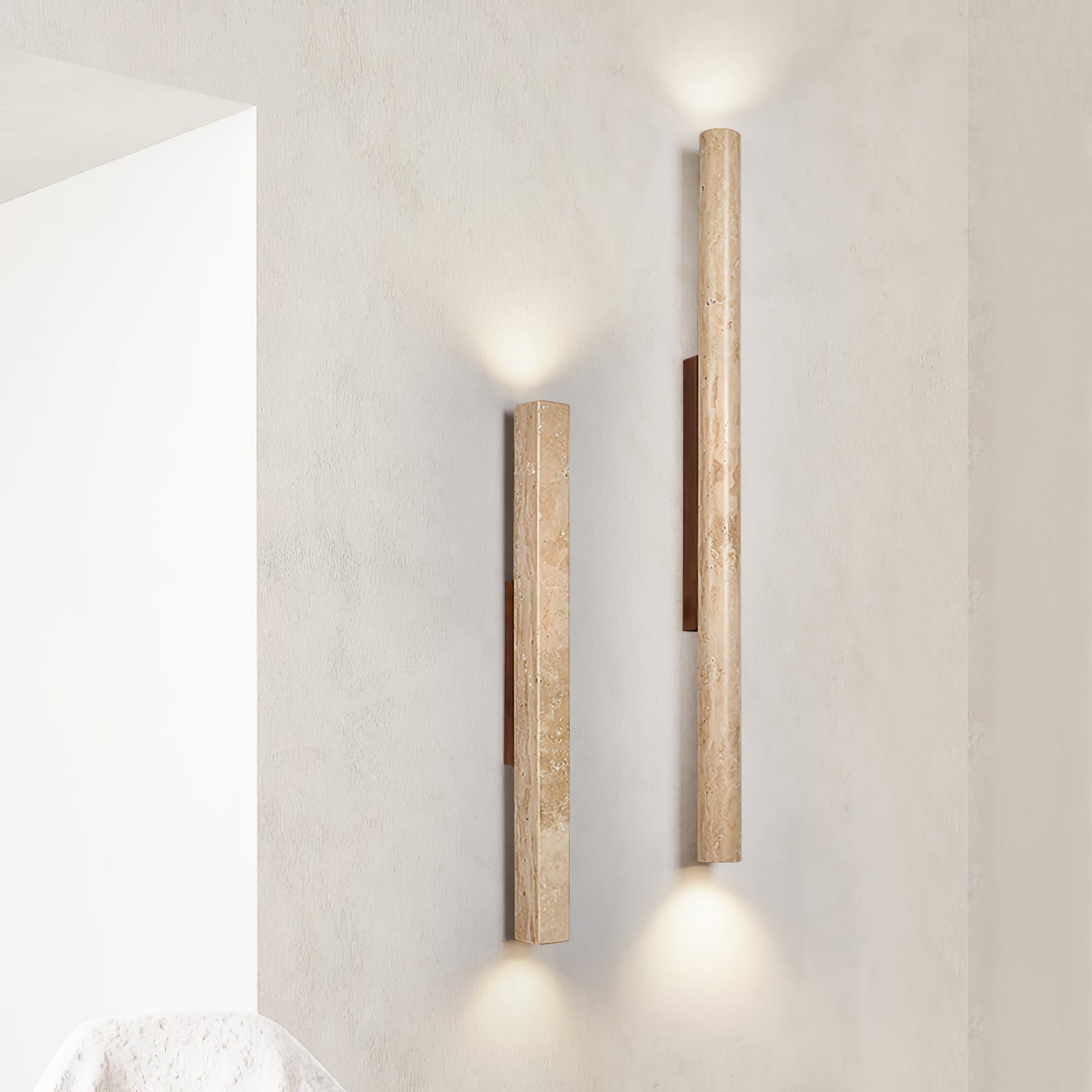 Cathais Applique Murale en Travertin Minimaliste - Neutralighting