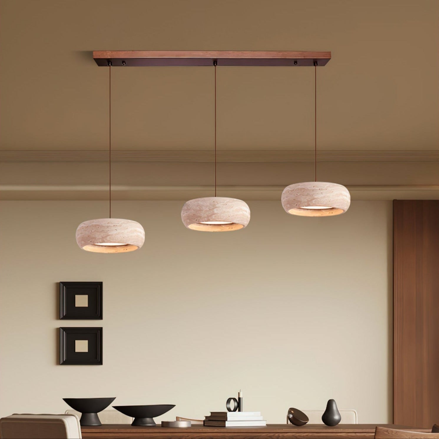 Tova Suspensions en Travertin en Forme de Donut - Neutralighting